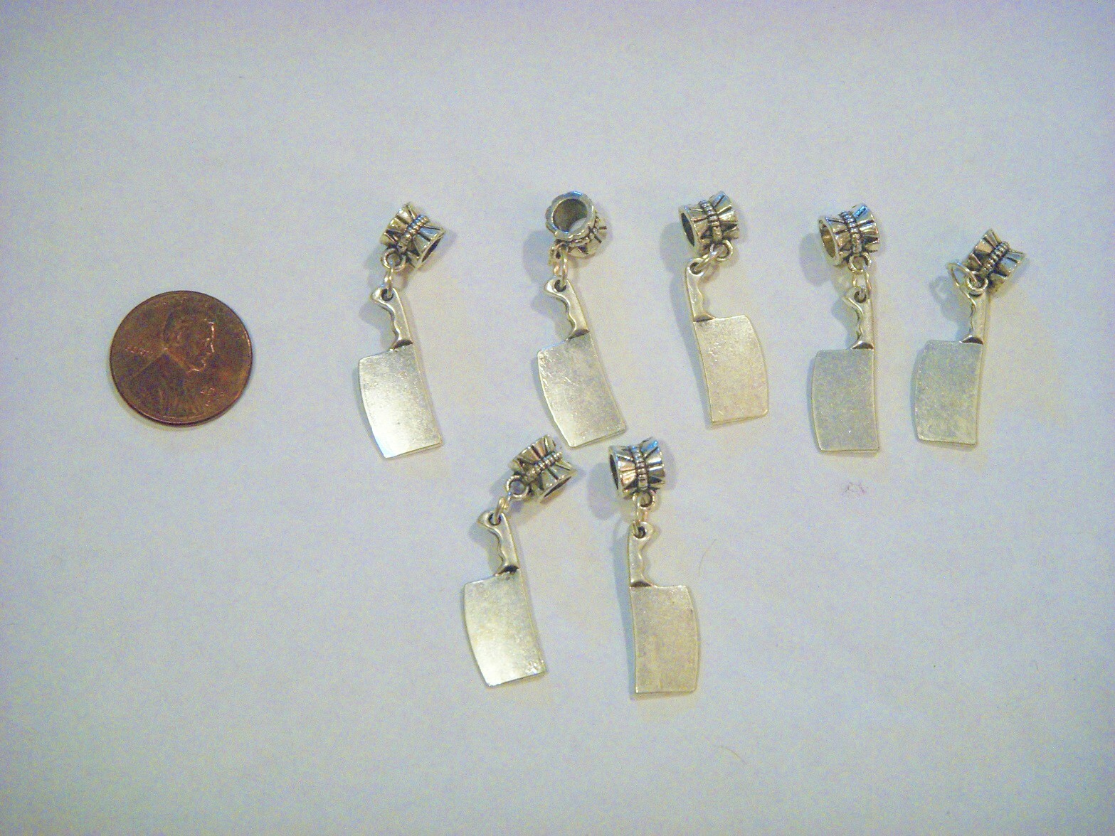 KITCHEN CHOPPER – TIBETAN SLIVER SINGLE CHARM DANGLE FOR BRACELETS OR PENDANTS