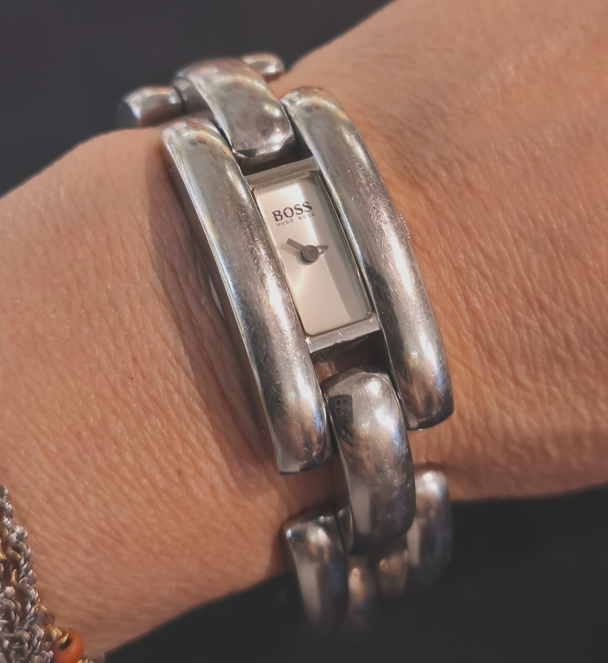 Vintage 1990-1999 Quartz Watch HUGO BOSS Analog Ladies VTG Bracelet