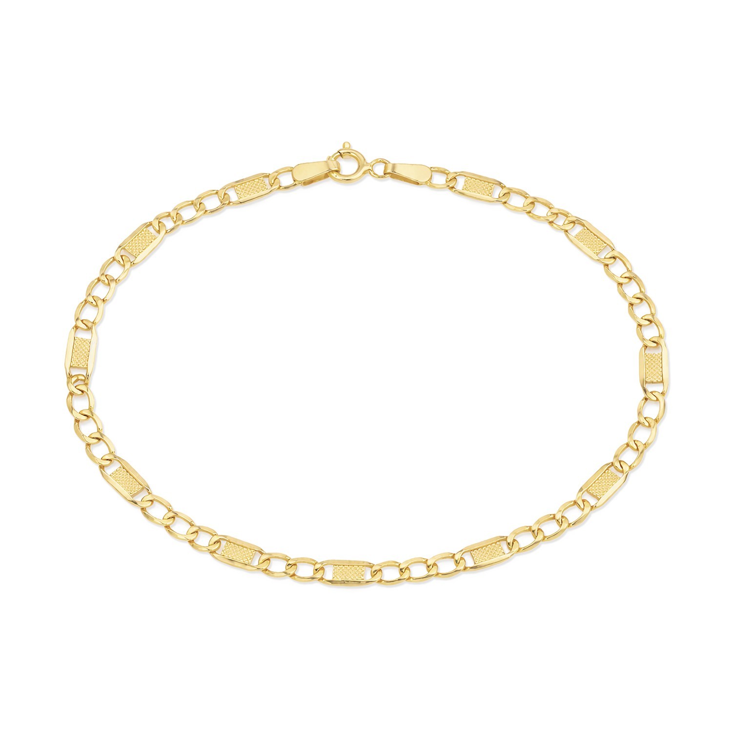 9ct Yellow Gold 7.5 Inch Valentino Bracelet by Citerna