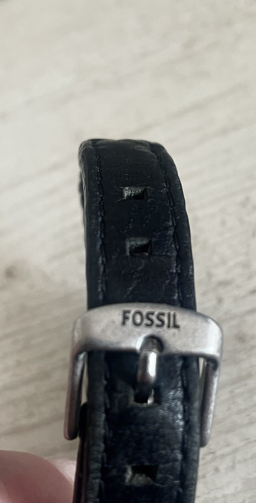 Model from the Fossil collection, Bracelet made of genuine leather