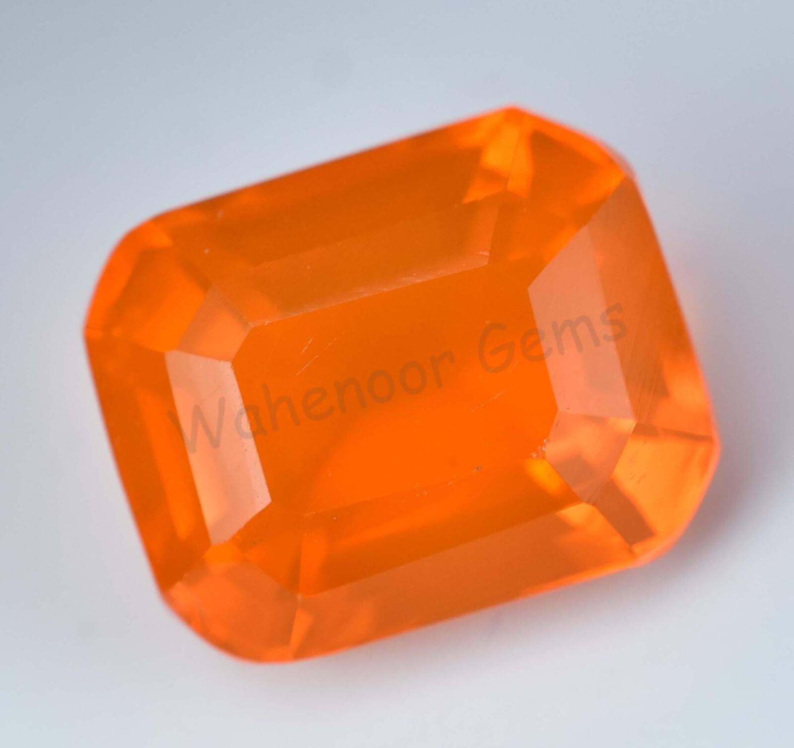 Natural Orange Opal 15.25 Ct Emerald Certified Unheated Welo Australian Gemstone