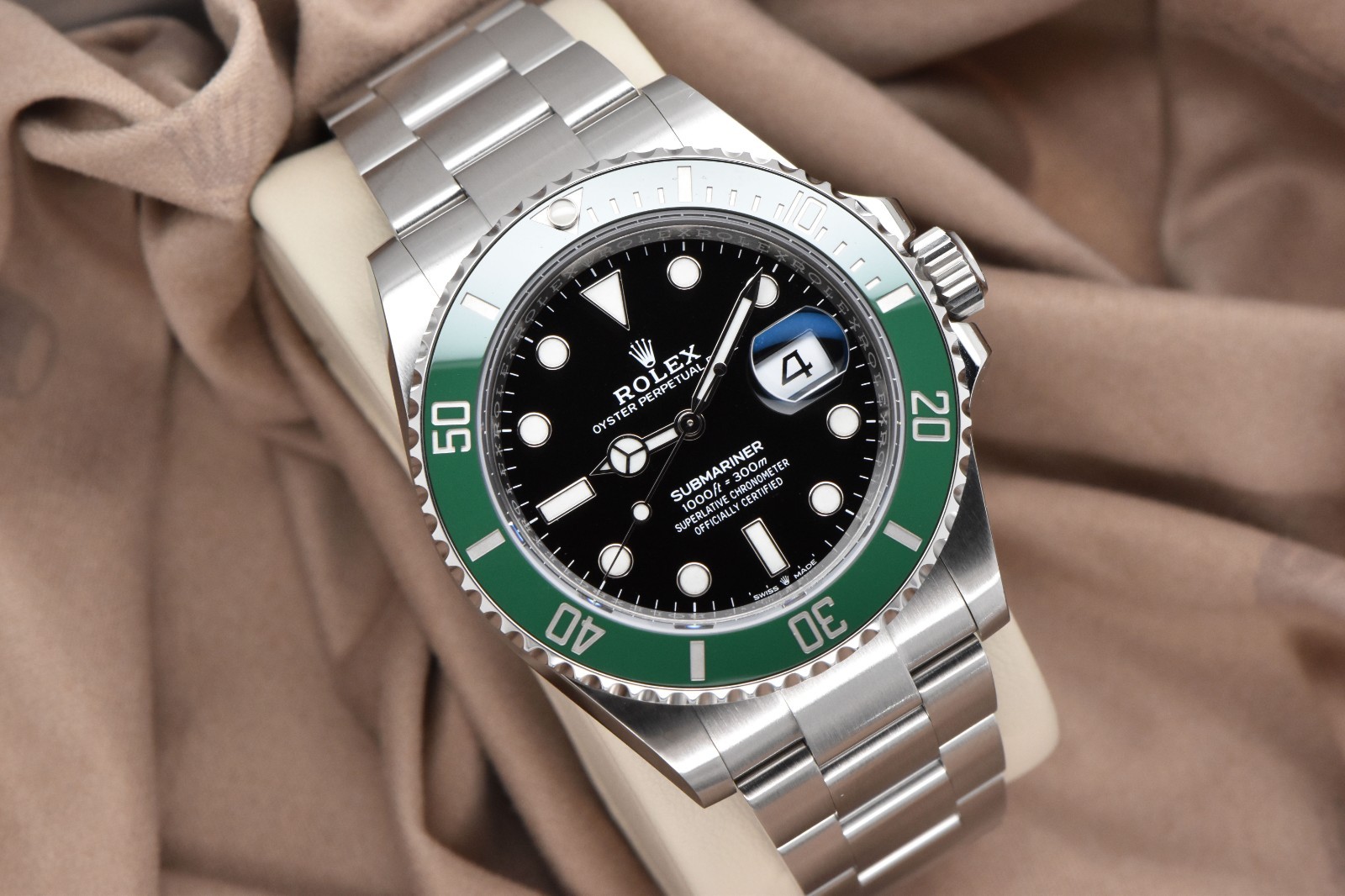 2021 Rolex Submariner Date 41mm Steel “Starbucks” MK1 Green Bezel 126610LV FS