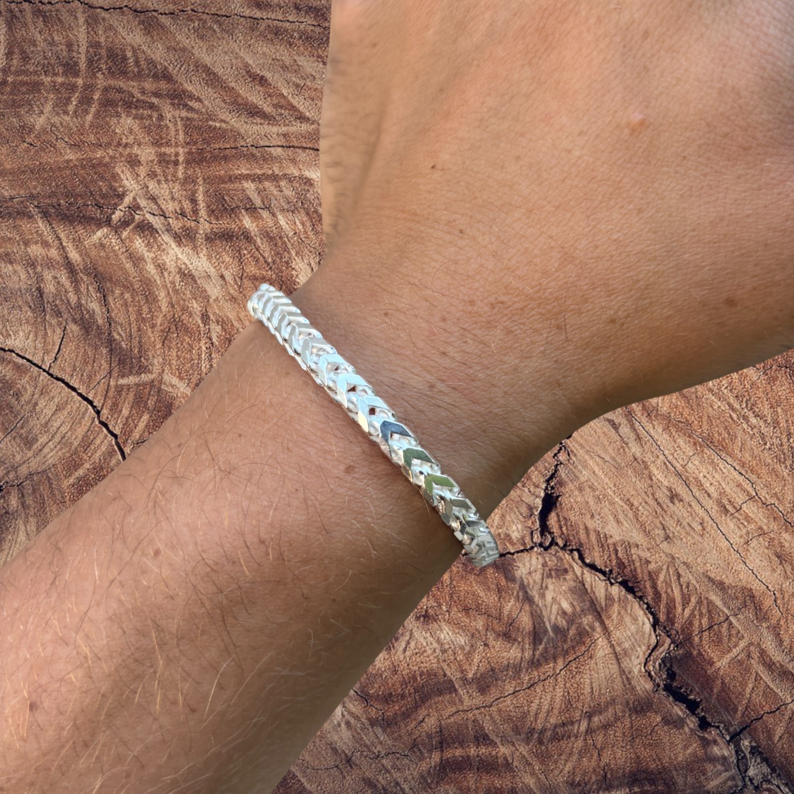 5mm Franco Link Bracelet – Real Solid 925 Sterling Silver Or 14k Gold Vermeil