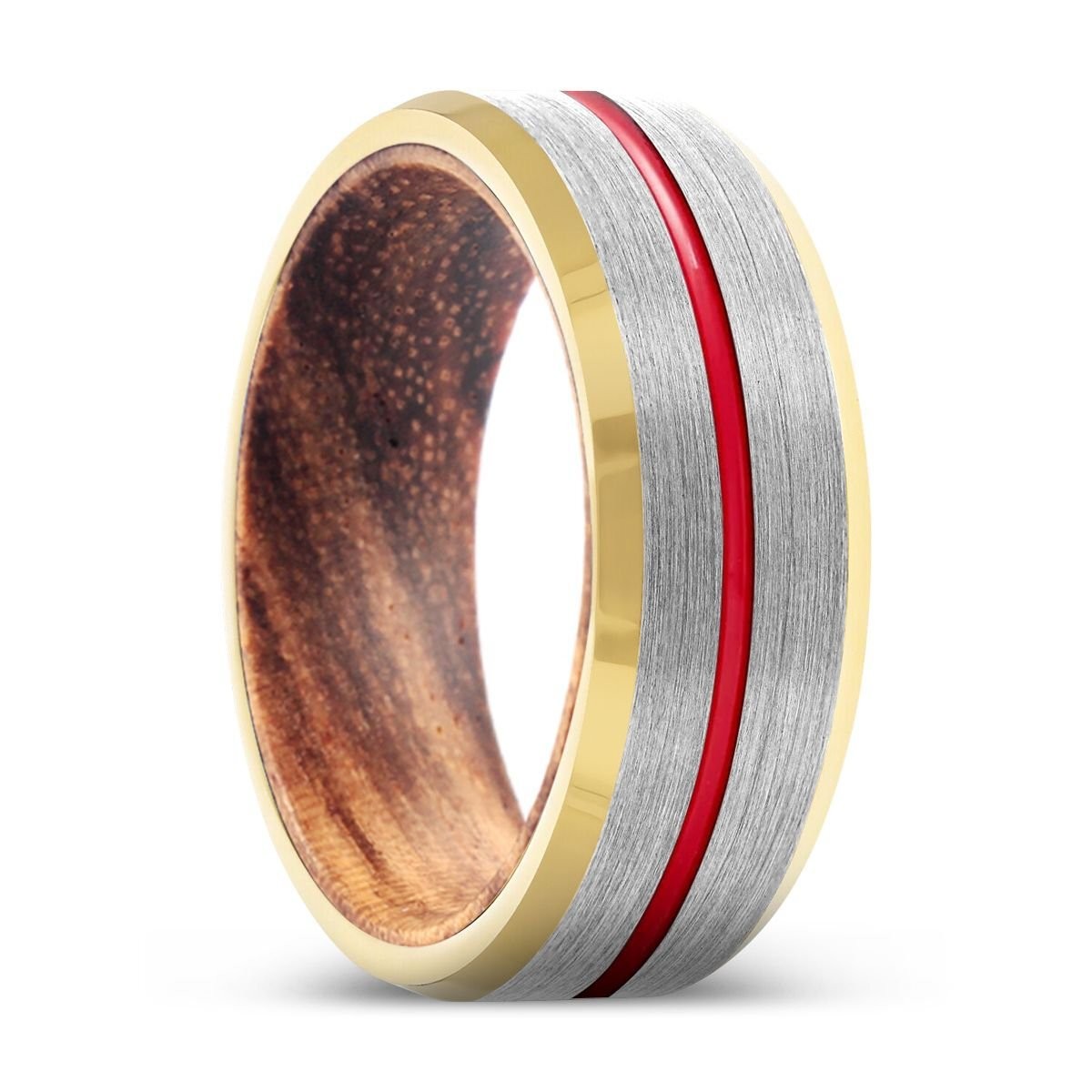 WOLFE | Tungsten Zebrawood Inlay Ring
