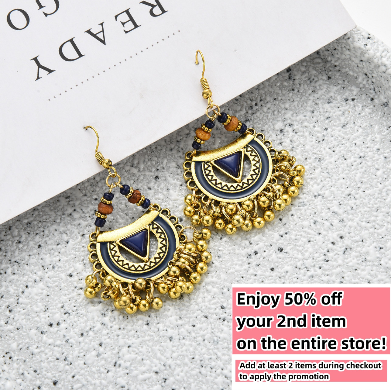 BOHO Seeds Beaded Earrings Fringe Tassel Bohemian Ethnic Dangle Drop Handmade