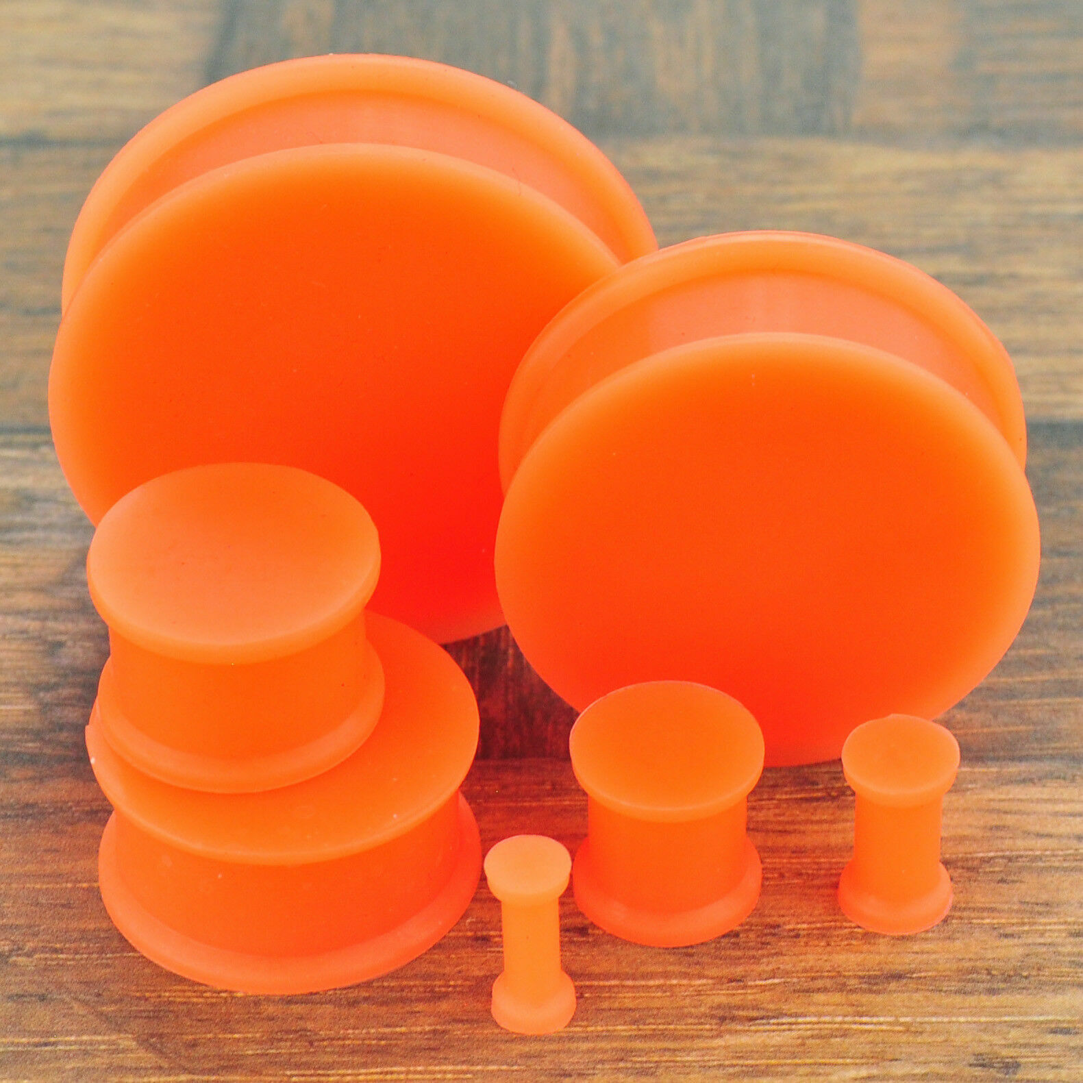 2 Pcs Solid Silicone Plugs Flexible Ear Gauges Expandar Stretcher Body Piercings
