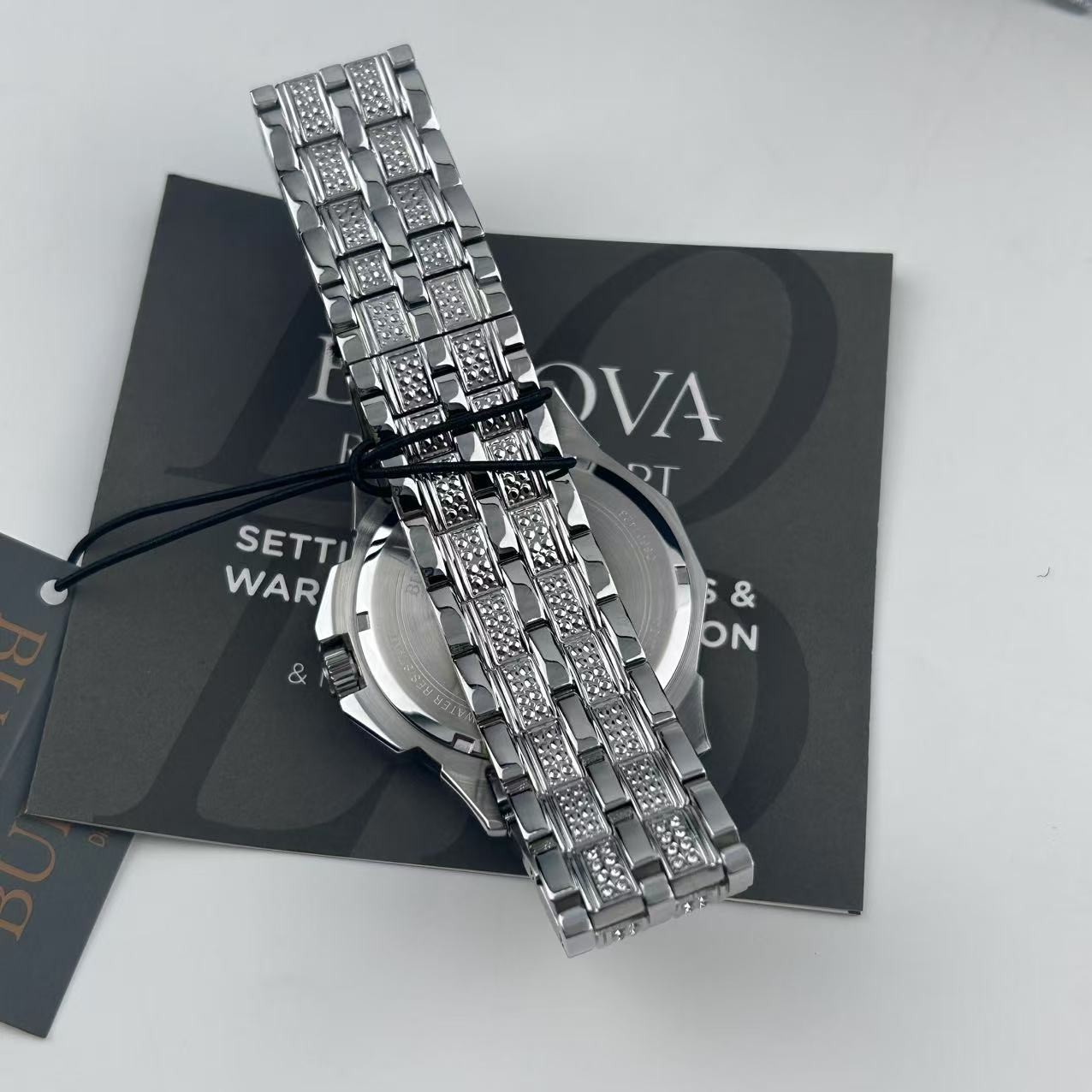 Bulova Octava 96C134 White Dial Silver Stainless Steel Men’s Quartz Watch