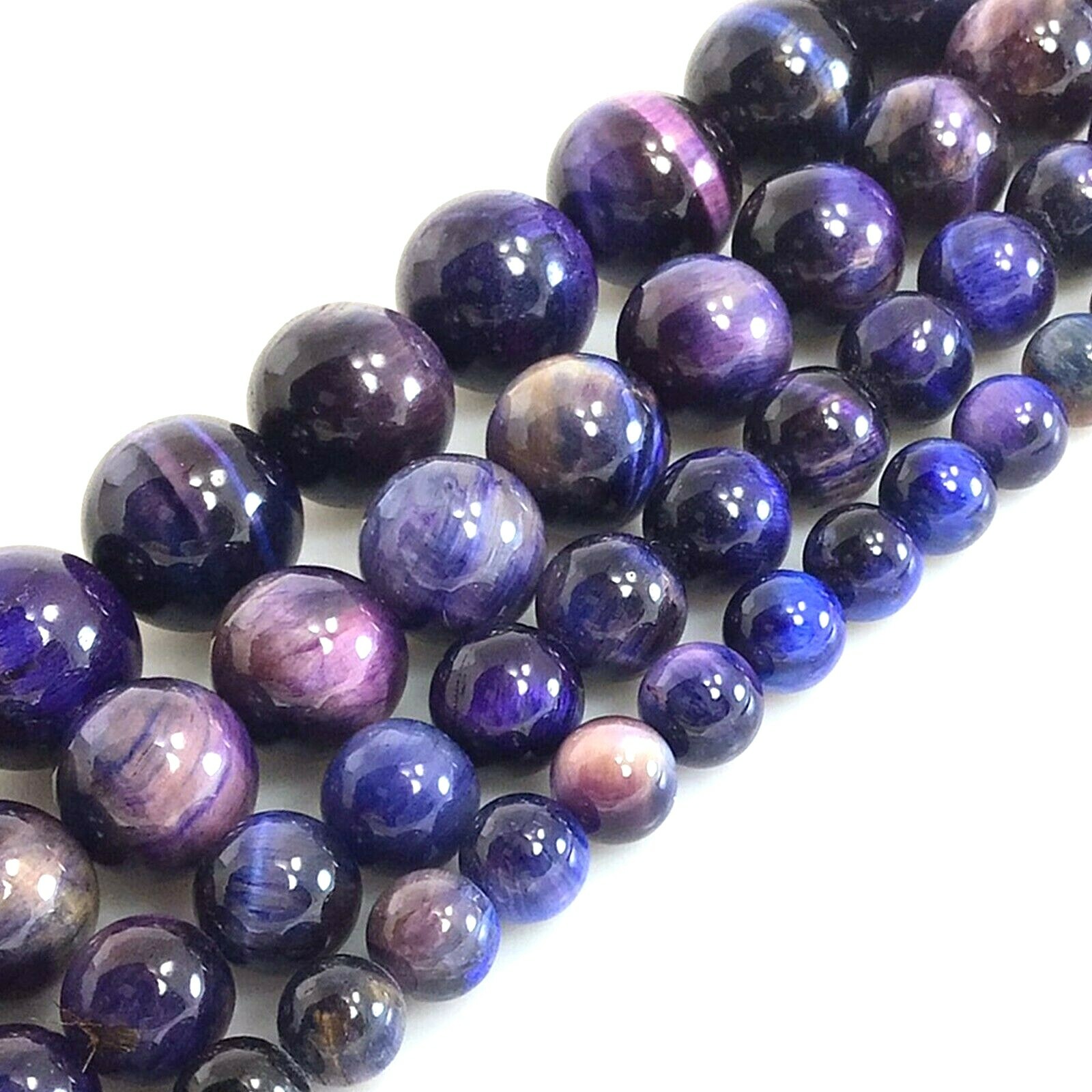 Gemstone Galaxy Tiger eye Round Loose Beads 15″ 4mm 6mm 8 10mm 12mm 16mm Beading