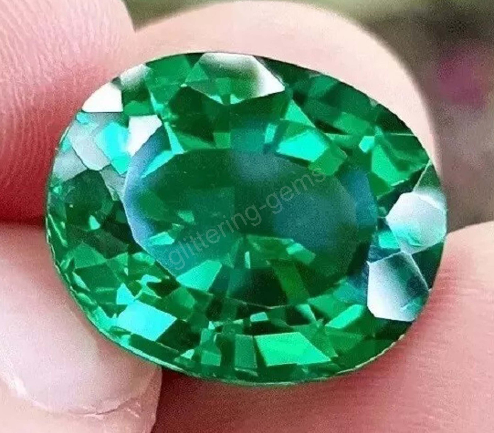 IGL Certified Flawless Natural Emerald 20 Ct Green Oval Cut Loose Gemstone 5SDK
