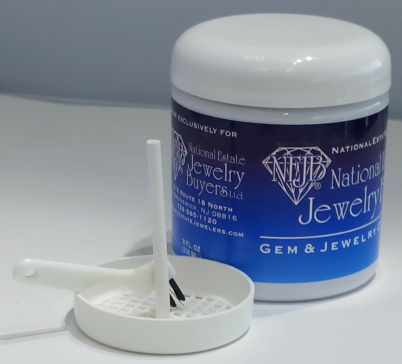 GEM & jEWELRY CLEANER SOLUTION 8fL Oz SPECIAL FOR SILVER GOLD AND DIAMONDS