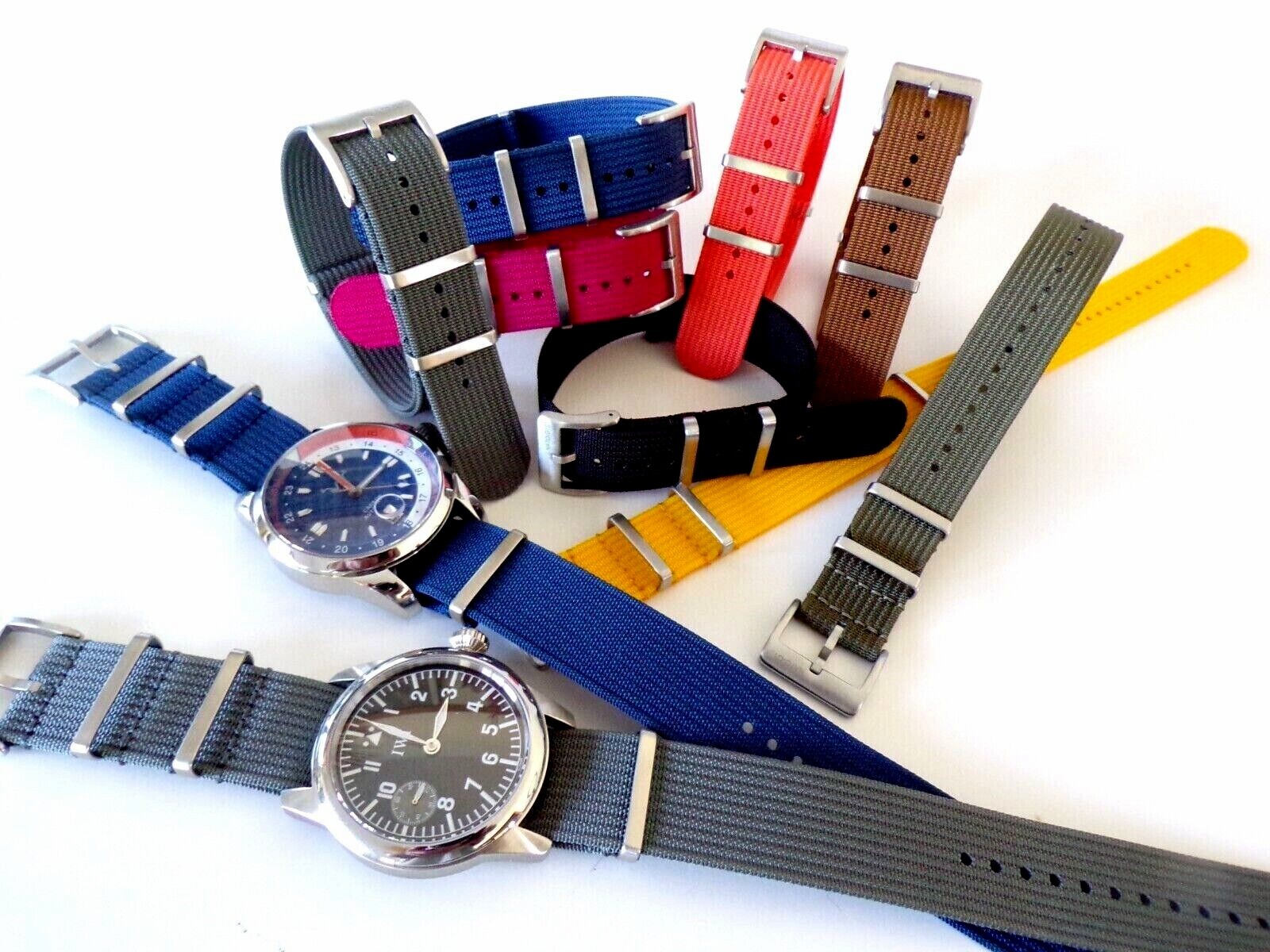NATO G10 ® NEW RIBBED Xtreme WR Nylon military RAF watch band Pilot strap IW usa