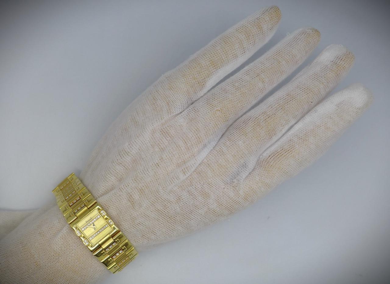 Piaget Dancer 15327K818 Diamond 750 18KT Yellow Gold Ladies Quartz Wristwatch