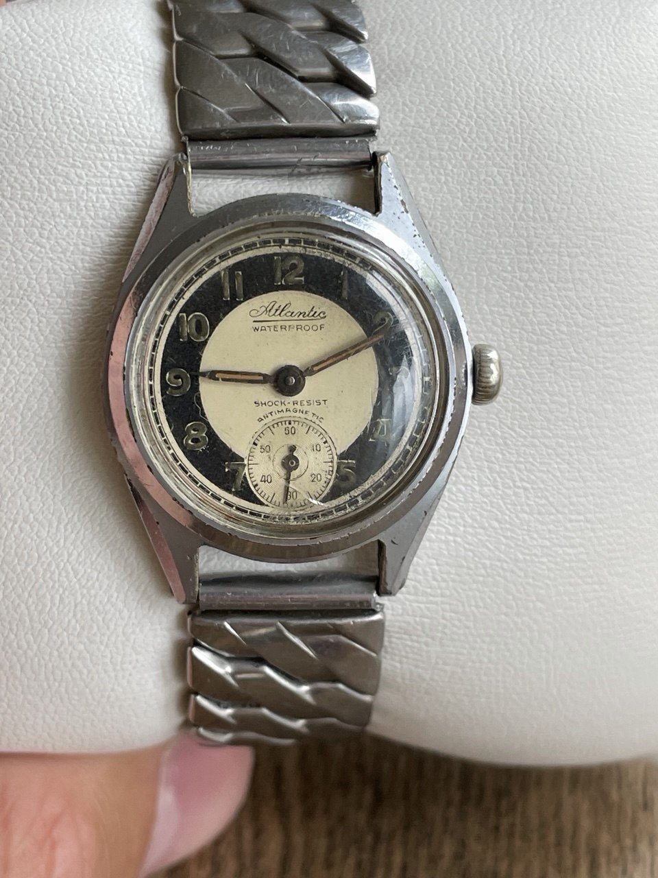 Vintage Atlantic Waterproof Watch — Shock-Resist (1940s-1950s)