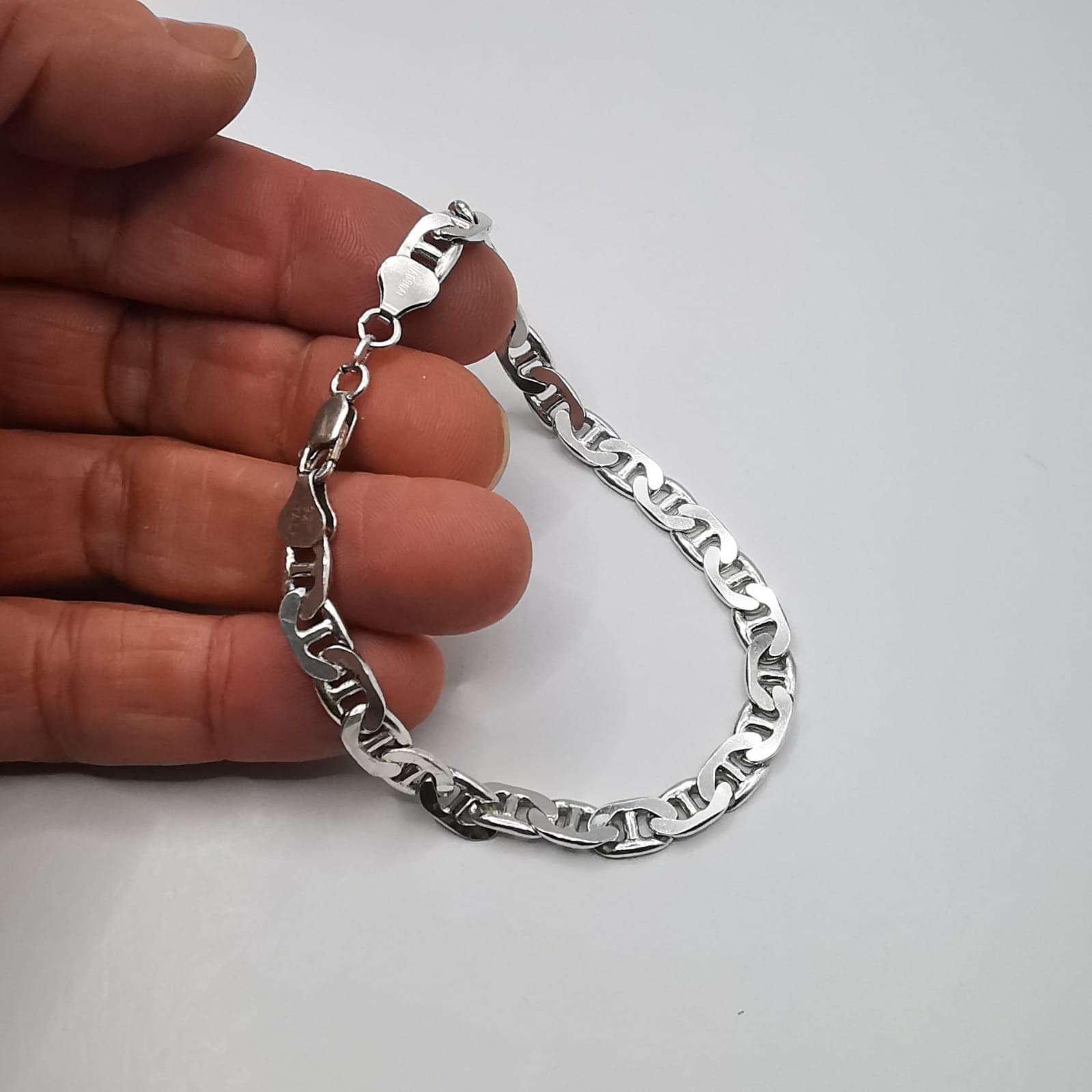 Vintage 925 Sterling Silver Handmade Bracelet Women’s Chain 22cm 15.73g Gift