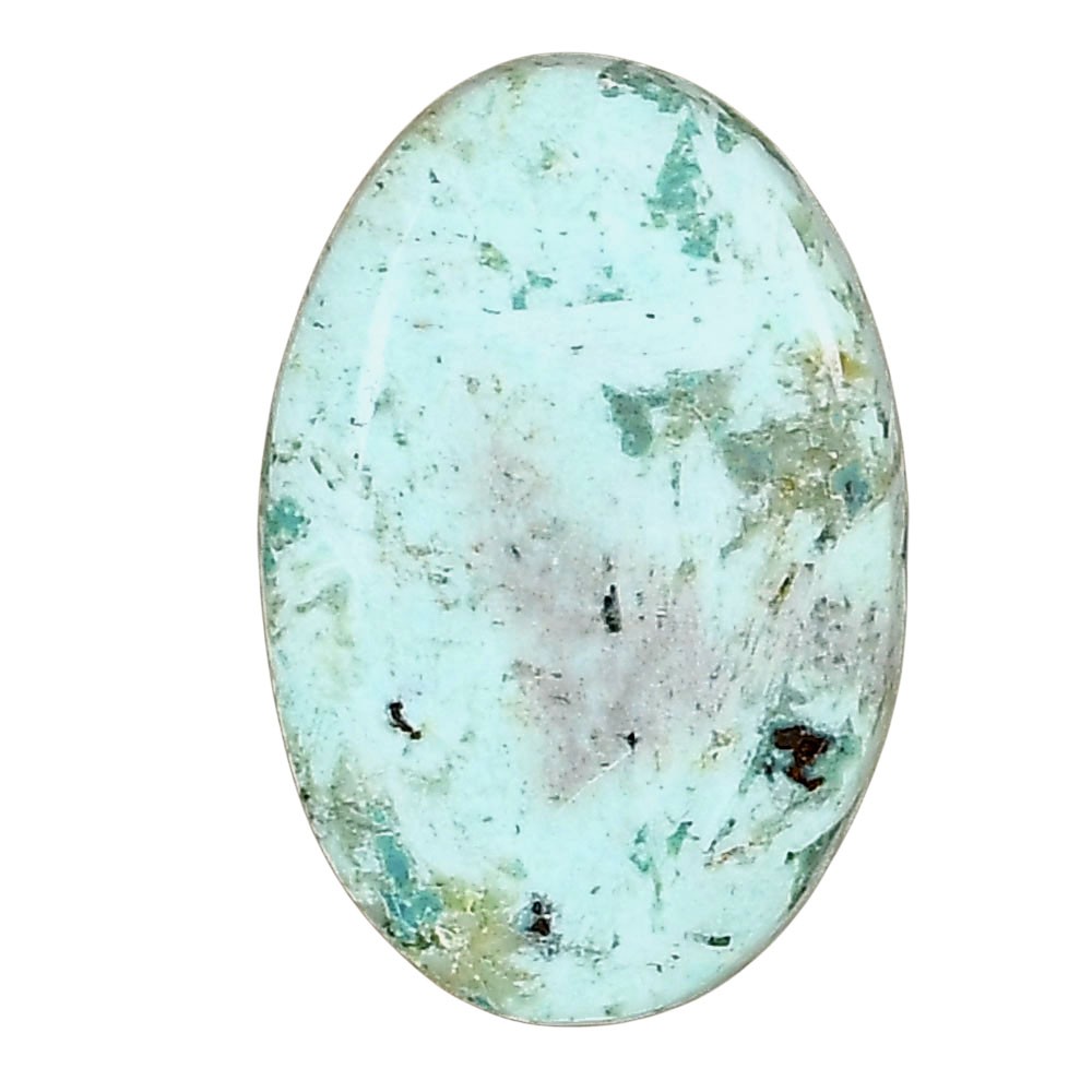 Natural Ocean Green Chrysocolla 26.6×17.75×5 mm Oval Shape Gemstone LS02248-34