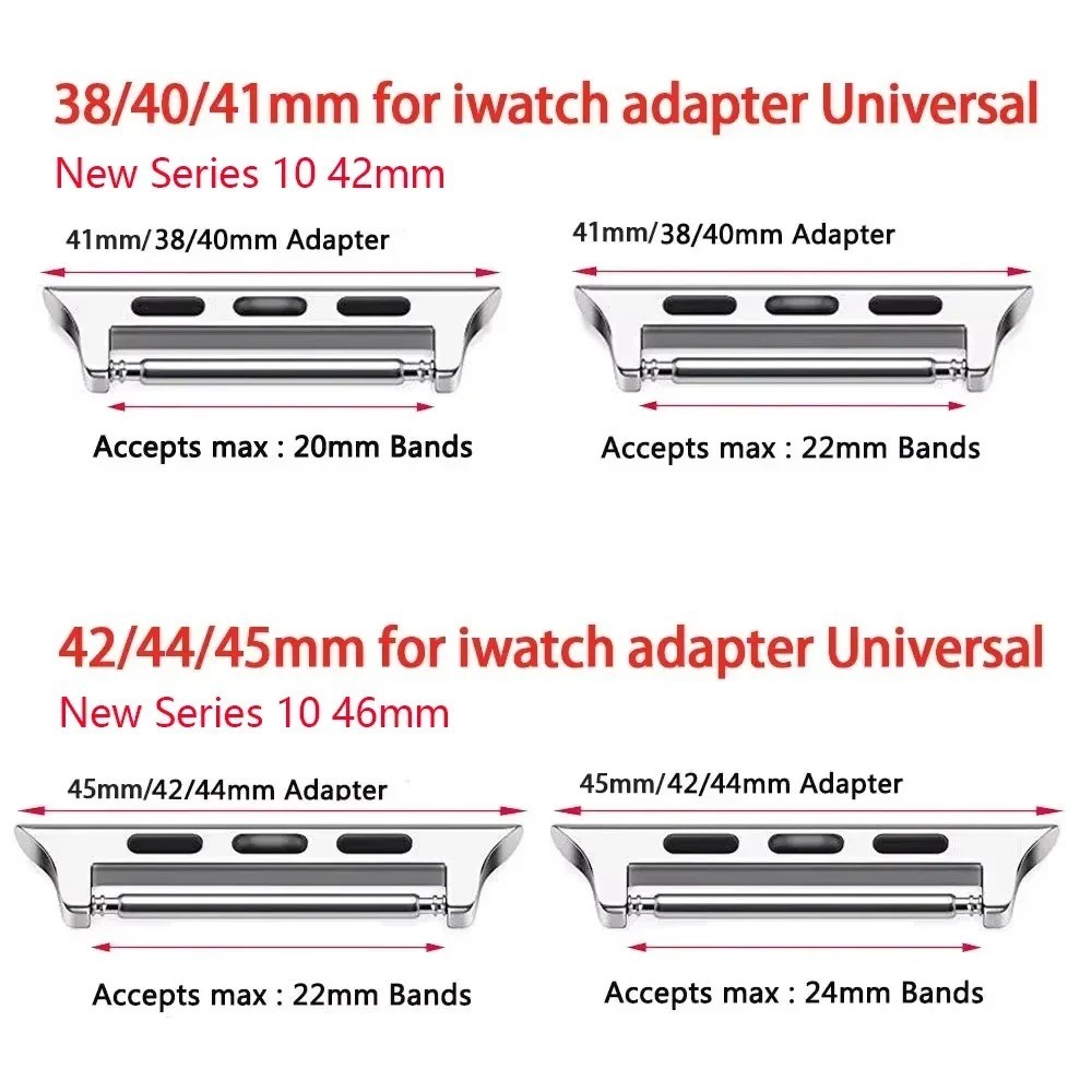 38mm 40mm 41mm 42mm 44mm 45mm Watch Band Connector Adapter For Apple Watch