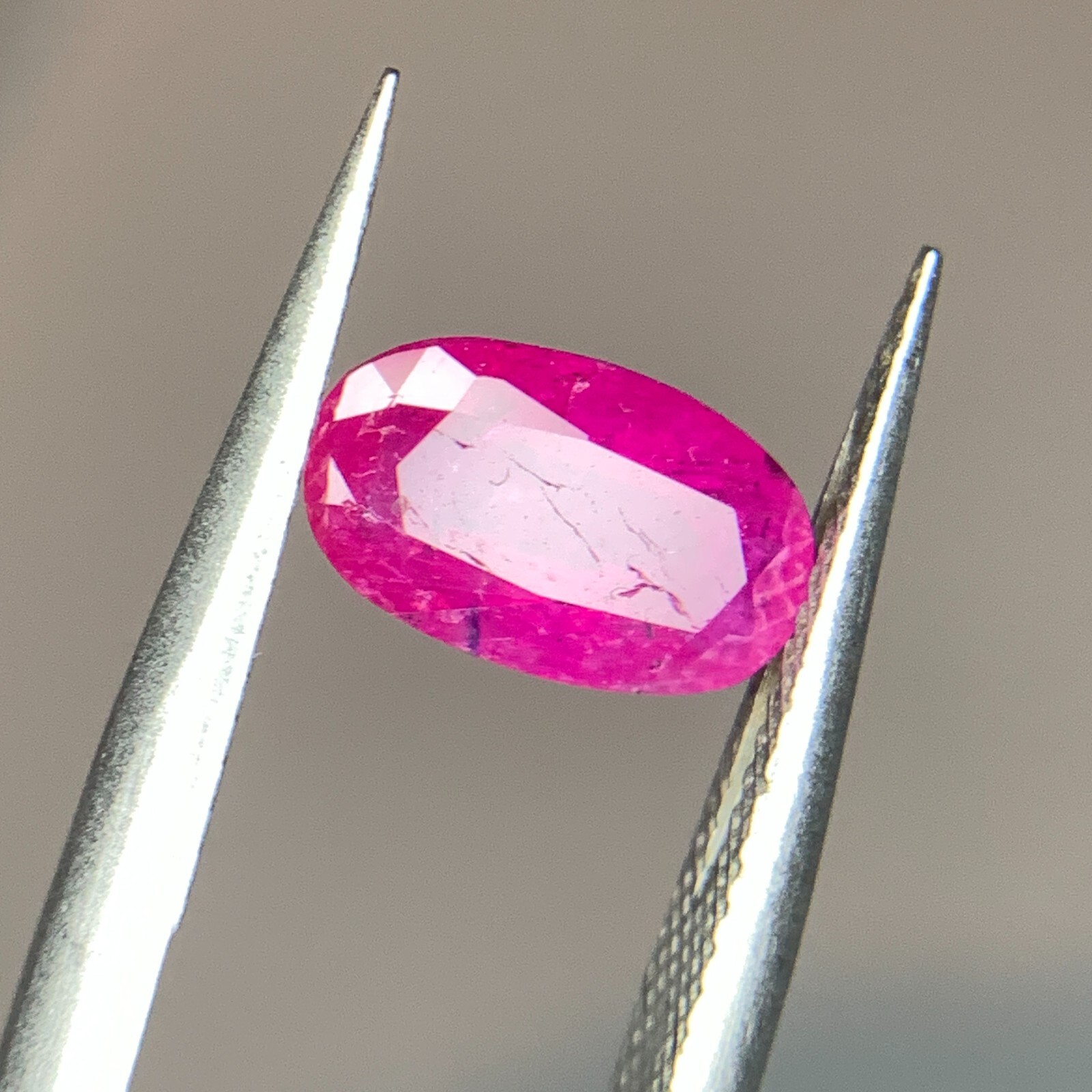 Natural Pink Ruby Oval Cut 1.50 Carat Loose Gemstone from Afghanistan