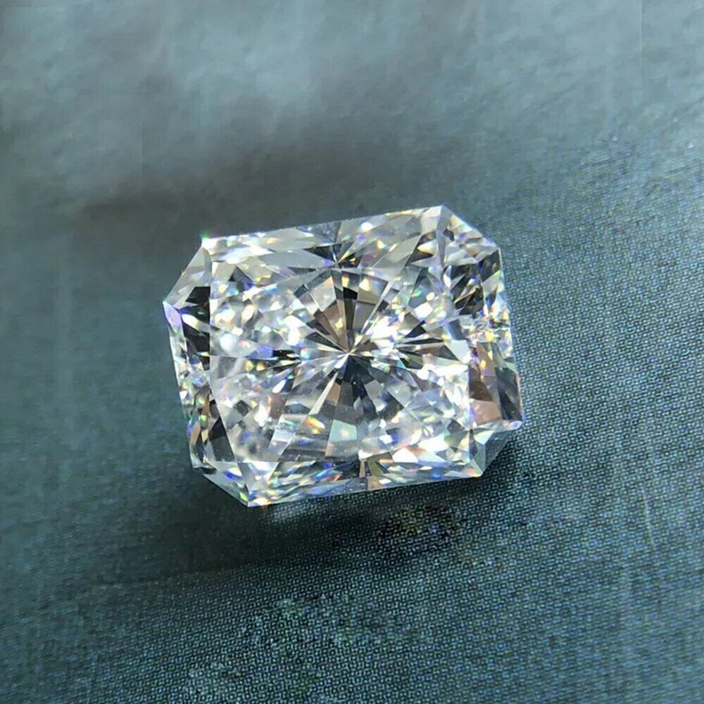 GRA Certified Loose Moissanite Radiant Cut Stones D VVS1 All Sizes