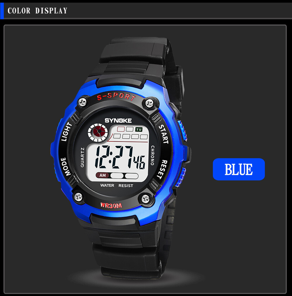 Kids Digital Electronic Watch Waterproof Children Boys Girls Sports LED Watches
