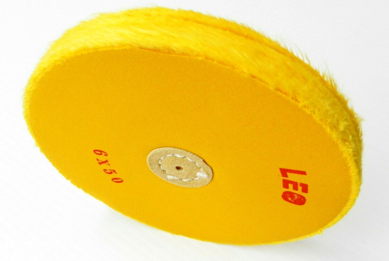 6″ Buff Wheel Yellow Treated Jewelry Polishing Buff 50ply Leather Center