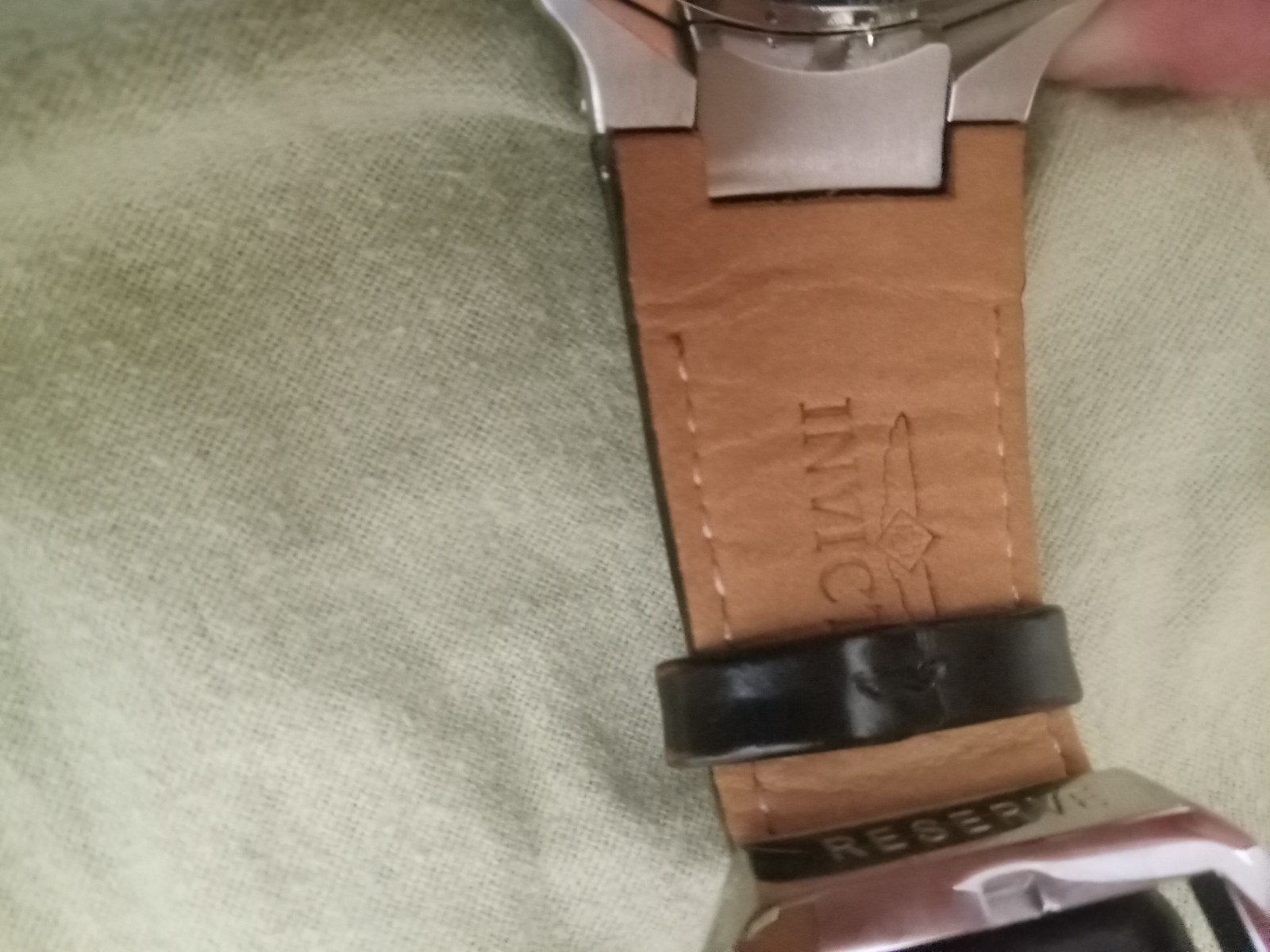 This Invicta Reserve chronograph watch (model 35534) features a large 52mm stain