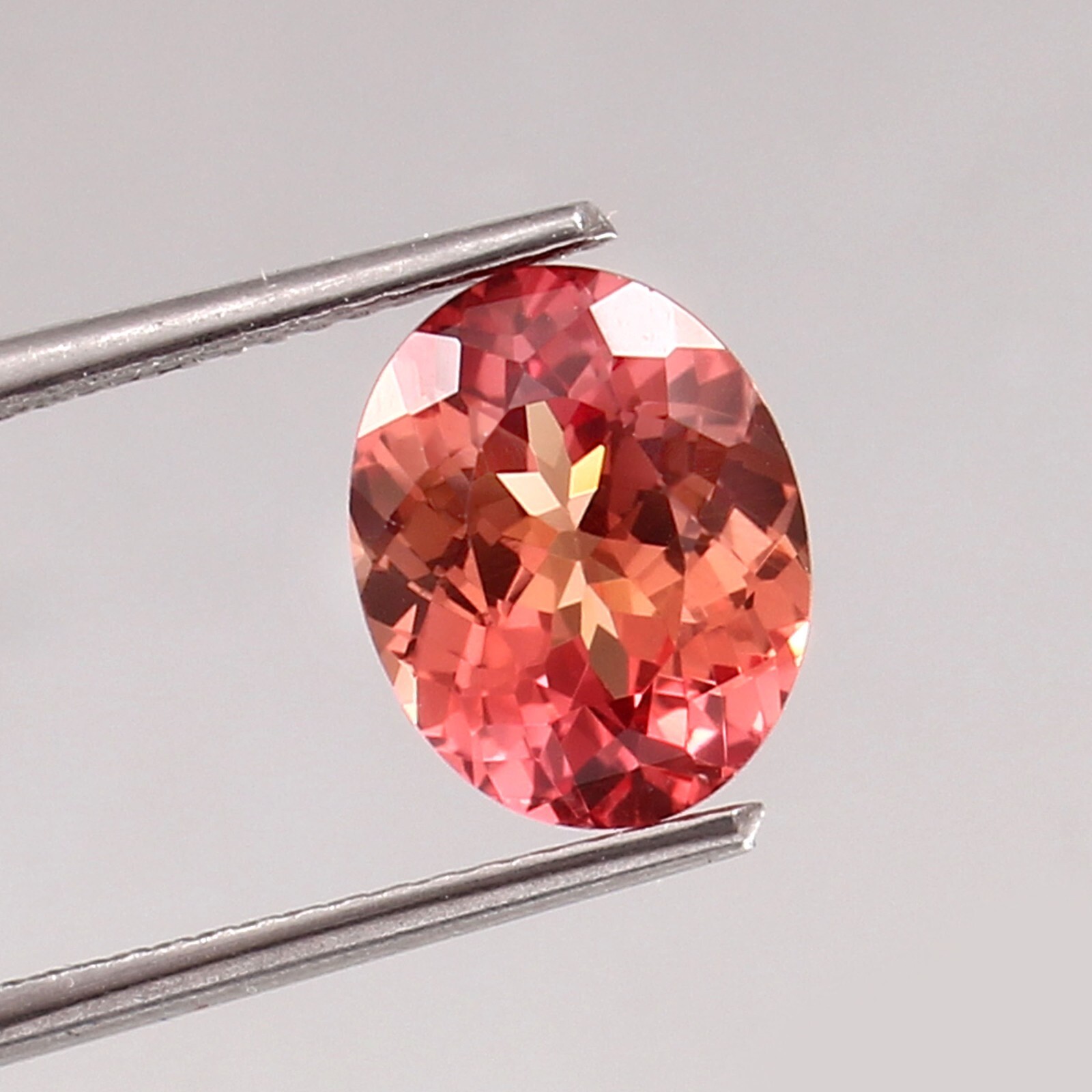 Wonderfull Natural Ceylon Padparadscha Sapphire Loose Oval Gemstone Cut 9×7 MM