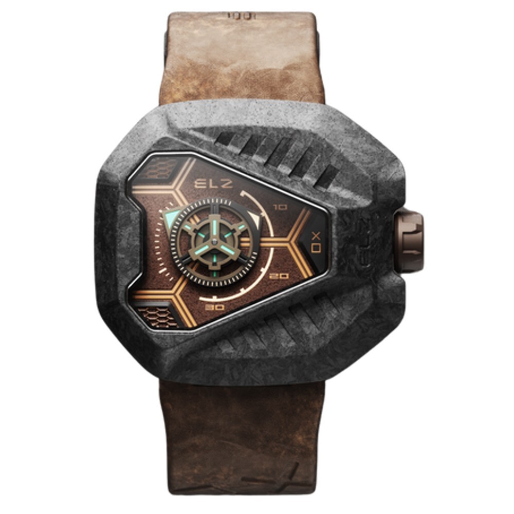 The ElectricianZ XO The Terra Swiss Quartz Brown Leather PVD Men’s Watch