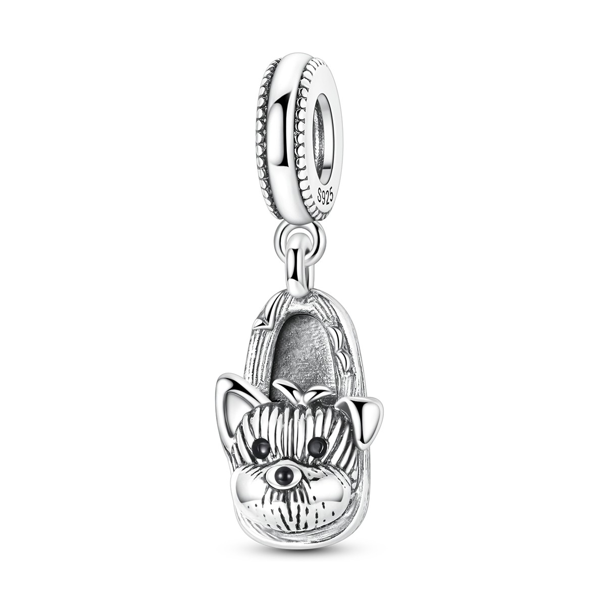 MULA Original 925 Sterling Silver DIY Charm Cute Dog Shoes Pendant fit Bracelet