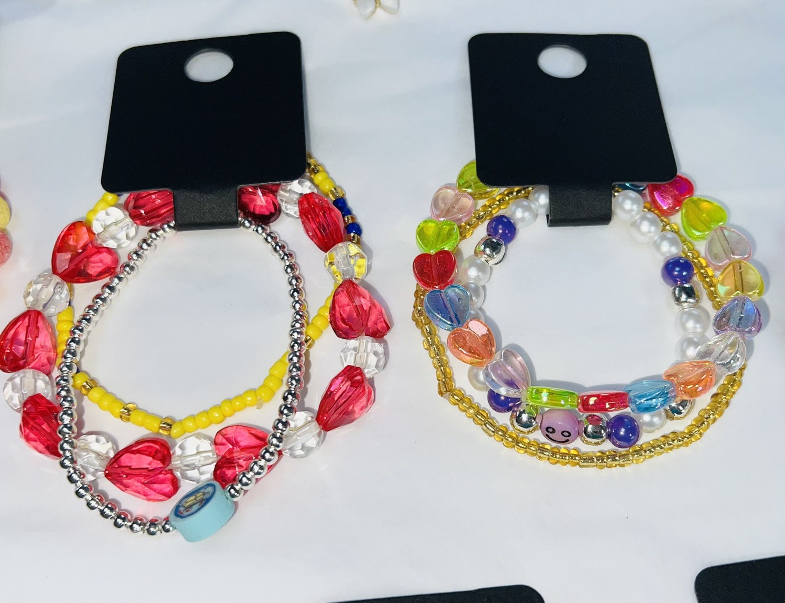 30 x Handmade Pretty Kids & Teens BRACELETS Party Bags 10 Packs Of 3 Z