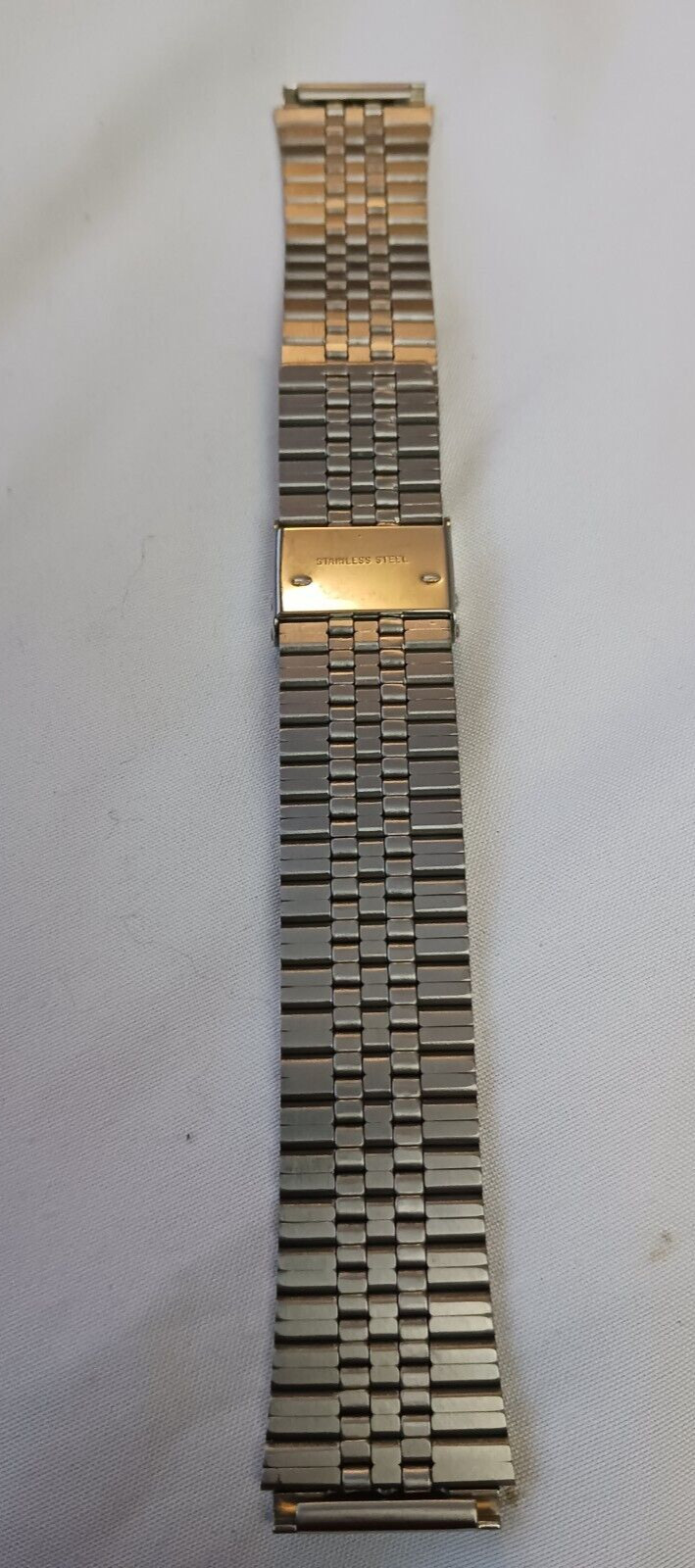 18mm ibico Flared Stainless Steel Nos 1970’s Vintage Watch Band LED LCD Swiss
