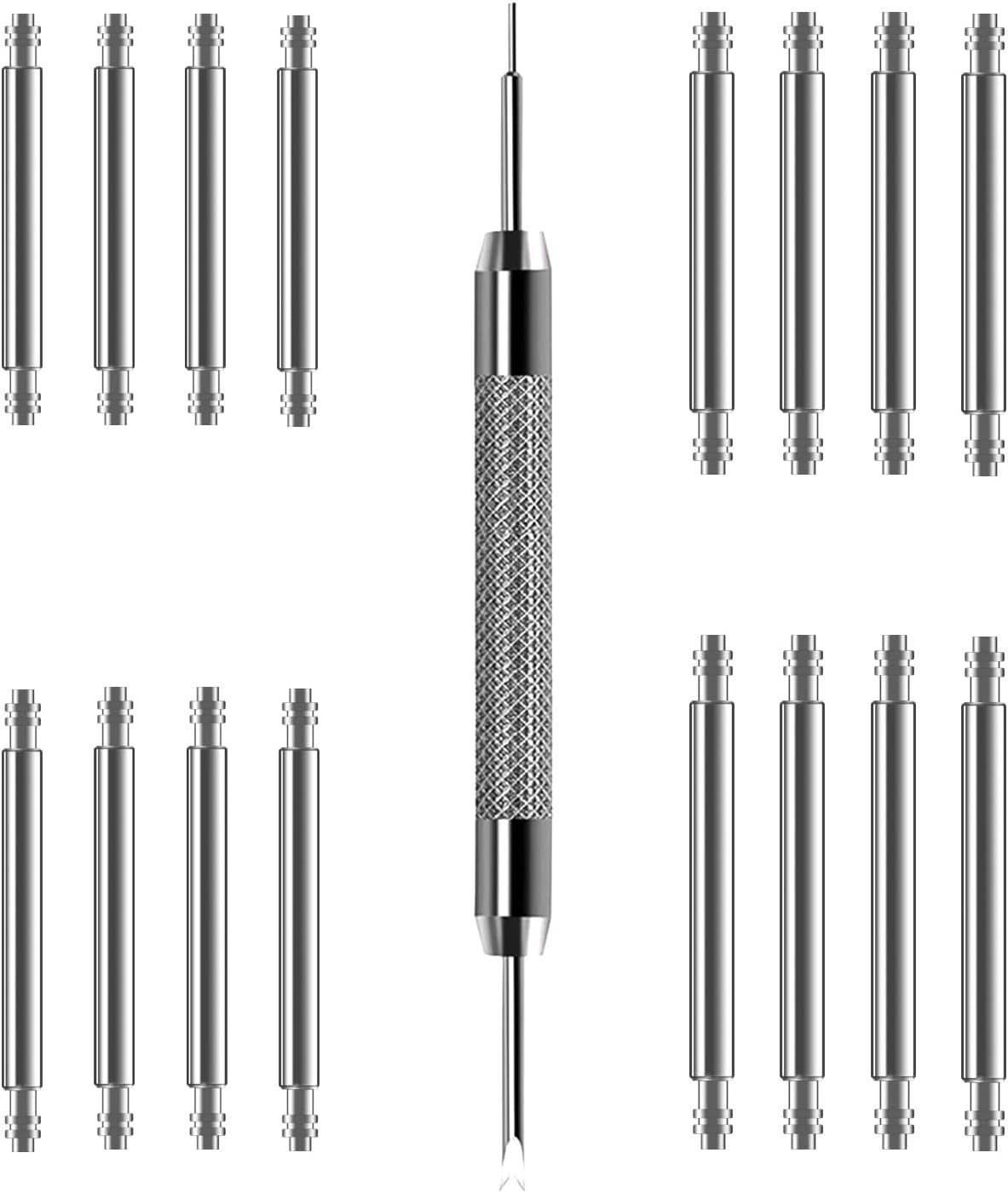 Watch Band Pins Spring Bars Tool Kit, 1.5mm & 1.8mm Thickness | Heavy Duty, C…