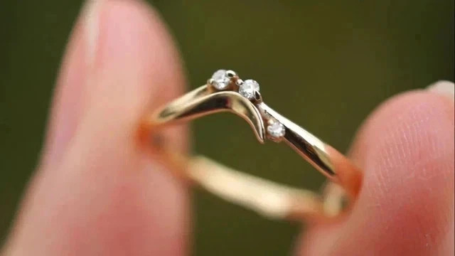 1Ct Lab-Created Moissanite Engagement Wedding Band Ring 14K Yellow Gold Plated