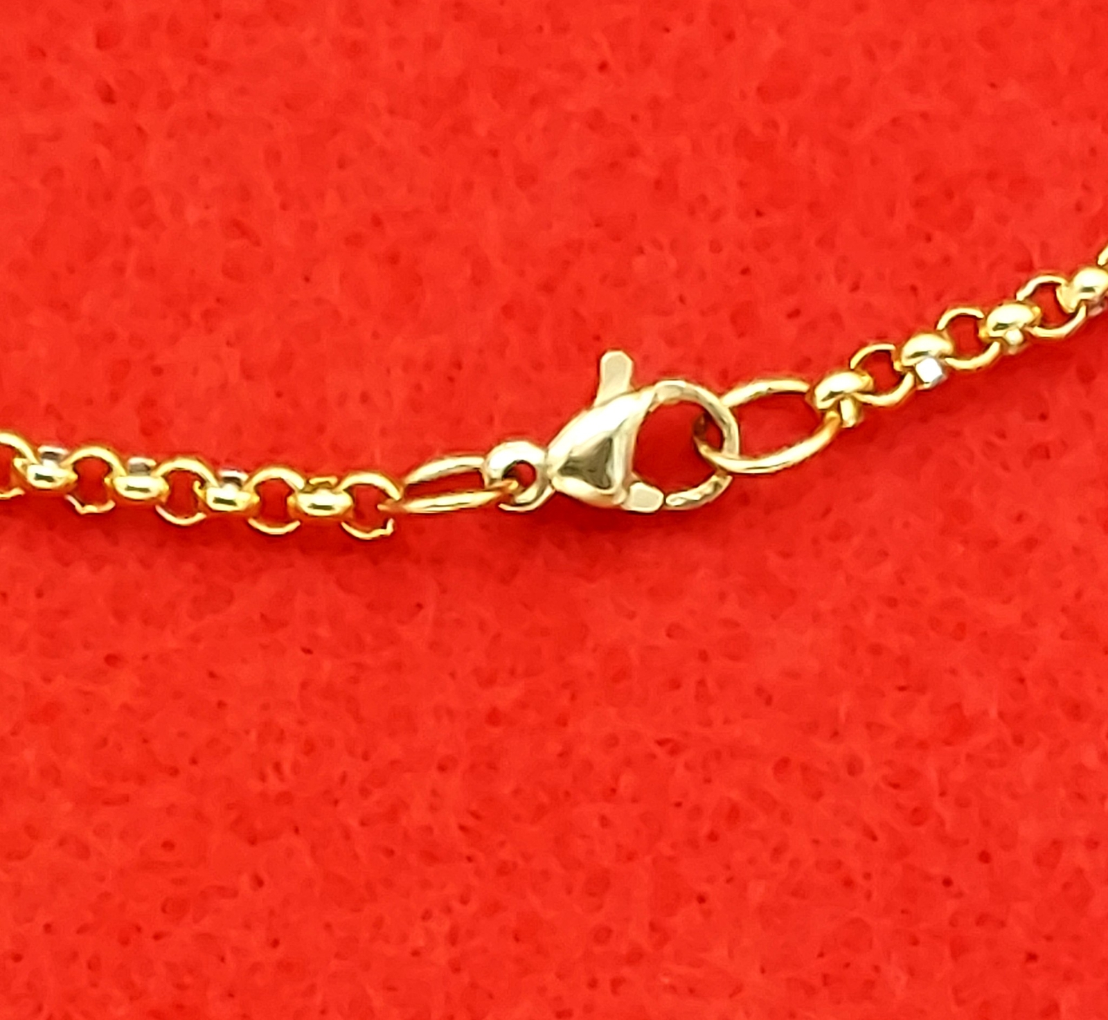 7″-84″ GOLD PLATED 3MM ROLO STUNNING LINK ROPE CHAIN NECKLACE-USA SELLER -GOLD