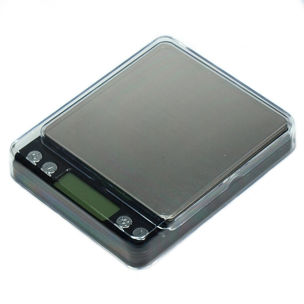 2000g x 0.1g Digital Scale Precision Scale for Jewelry Diet Shipping – Black
