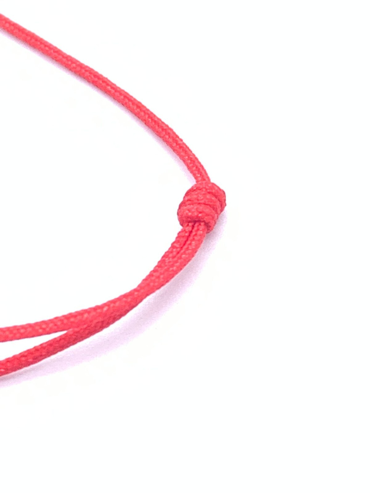 Red String Bead Stone Onyx Black Cool Bracelet Cord Adjustable 6in-10in pack x6