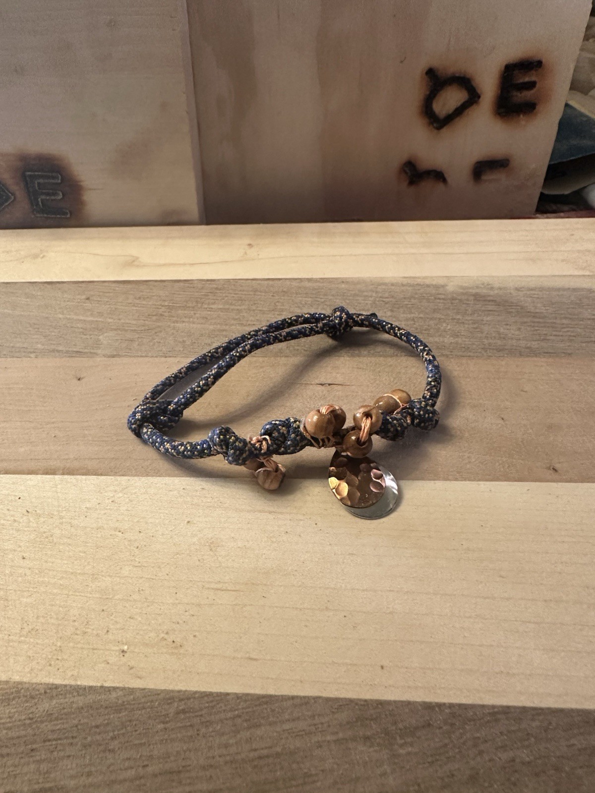 Adjustable Cord Charm Bracelet Slide Closure & Colorado Spinners.