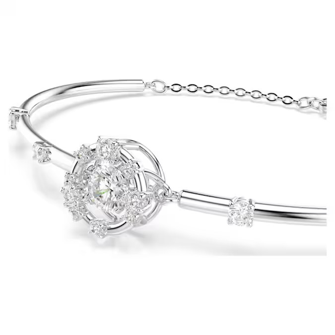 Swarovski Constella bracelet Mixed cut, white, rhodium plated