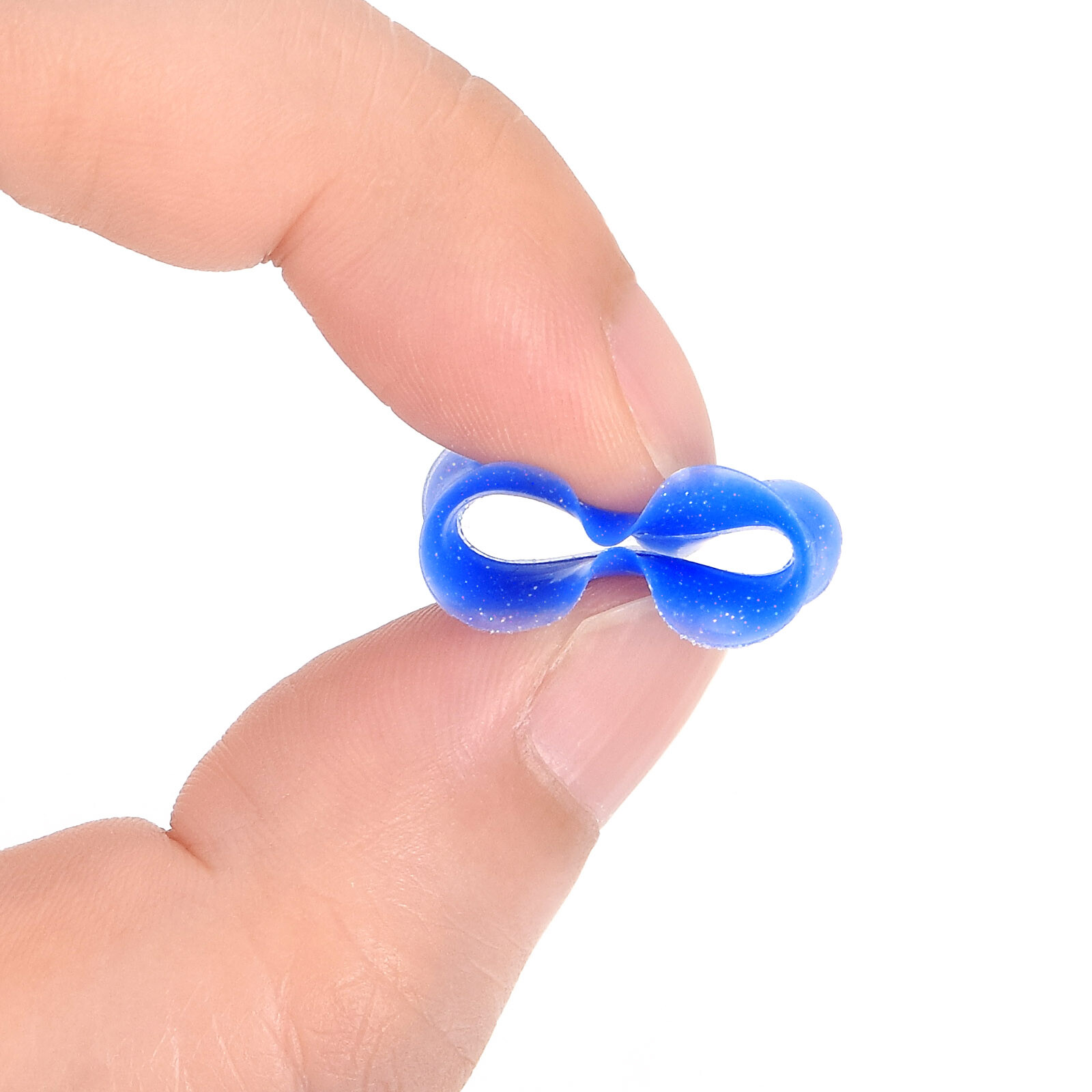 20Pcs Thin Silicone Ear Gauges Plugs Flexible Flesh Tunnels Gold Glitter 2g-3/4″