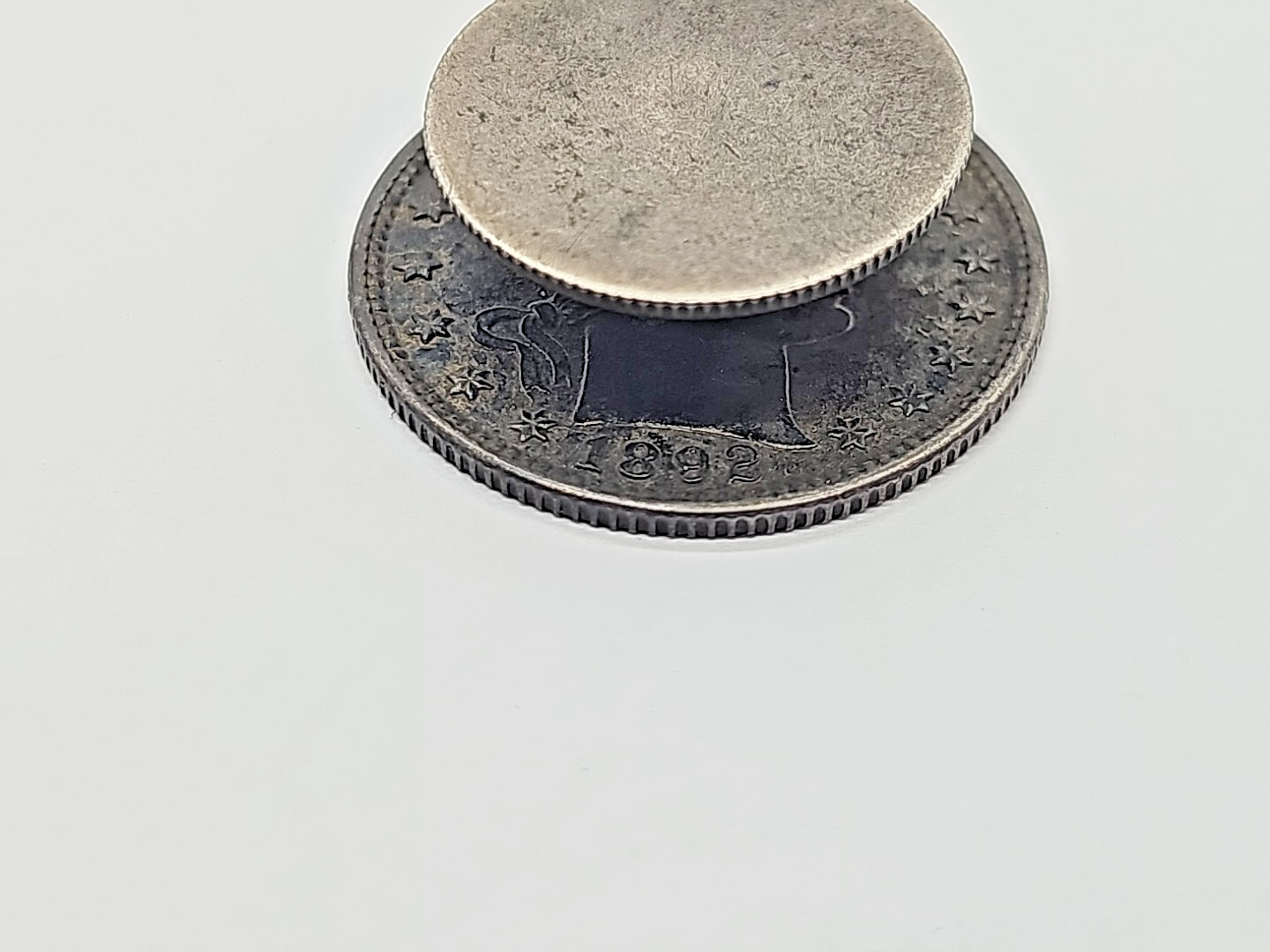 Antique 1891/1892 Seated Liberty Silver Quarter- Hand Engraved Cuff Link pair