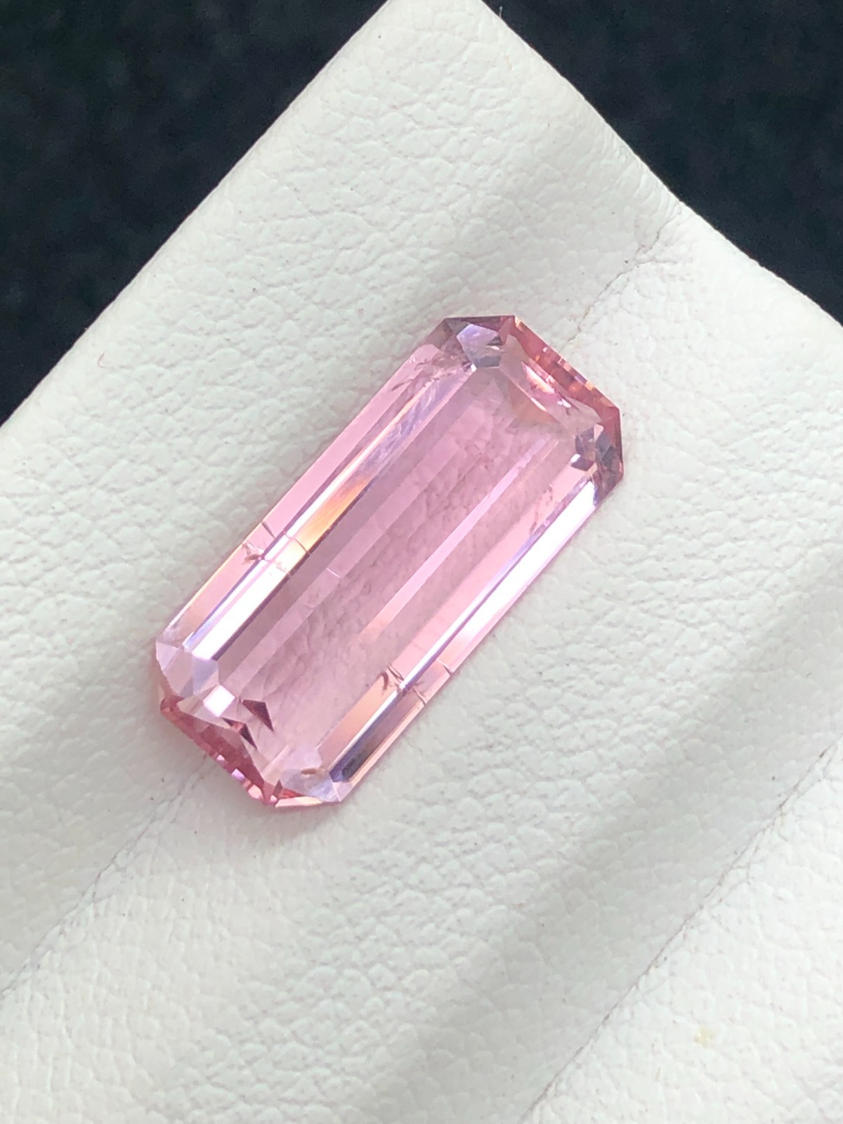 3.35 Cts Baby Pink Tourmaline | Slightly Included | Emerald Cut