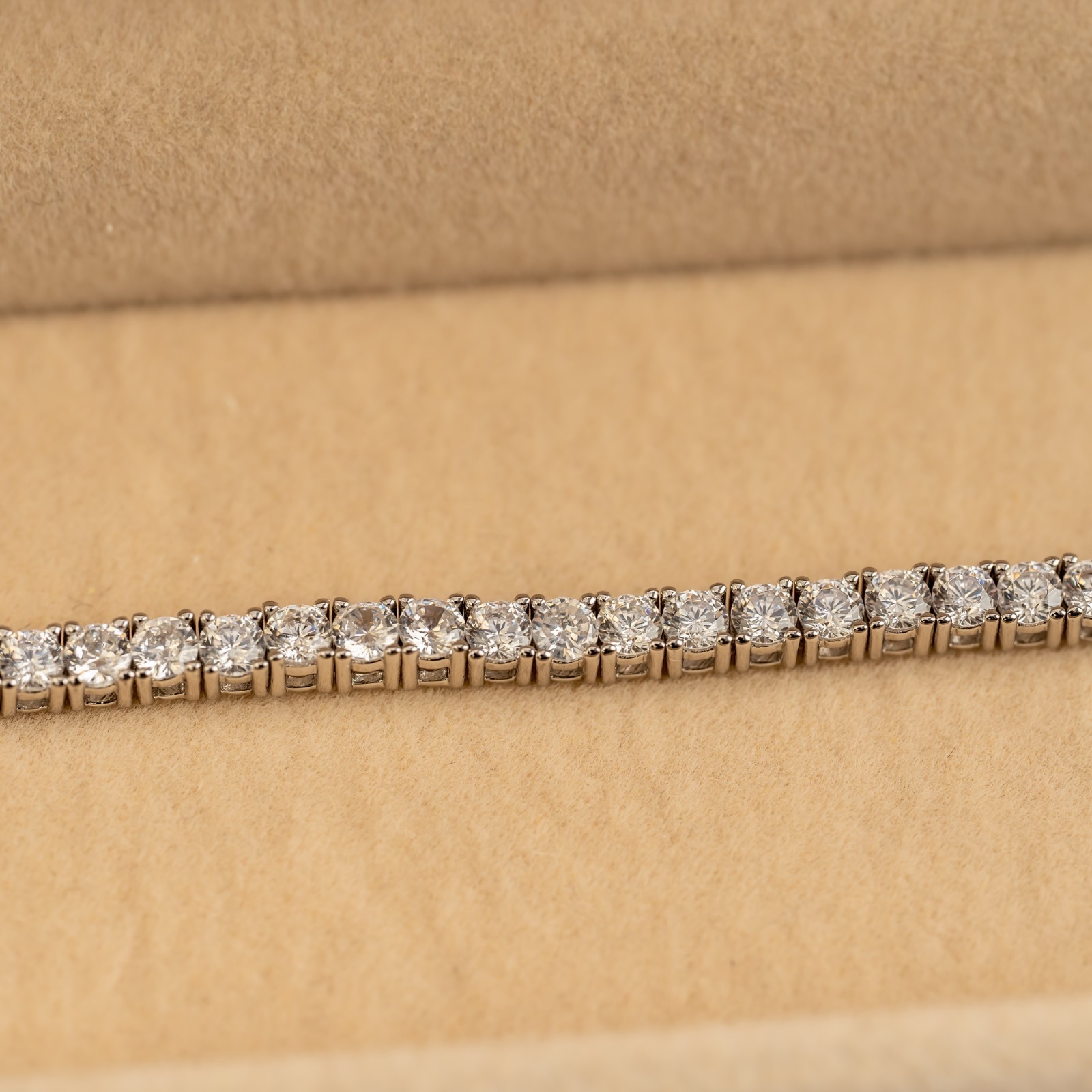 5-6.5 CTTW Tennis Bracelet, Lab-Created Diamonds, VVS, D Silver CD001
