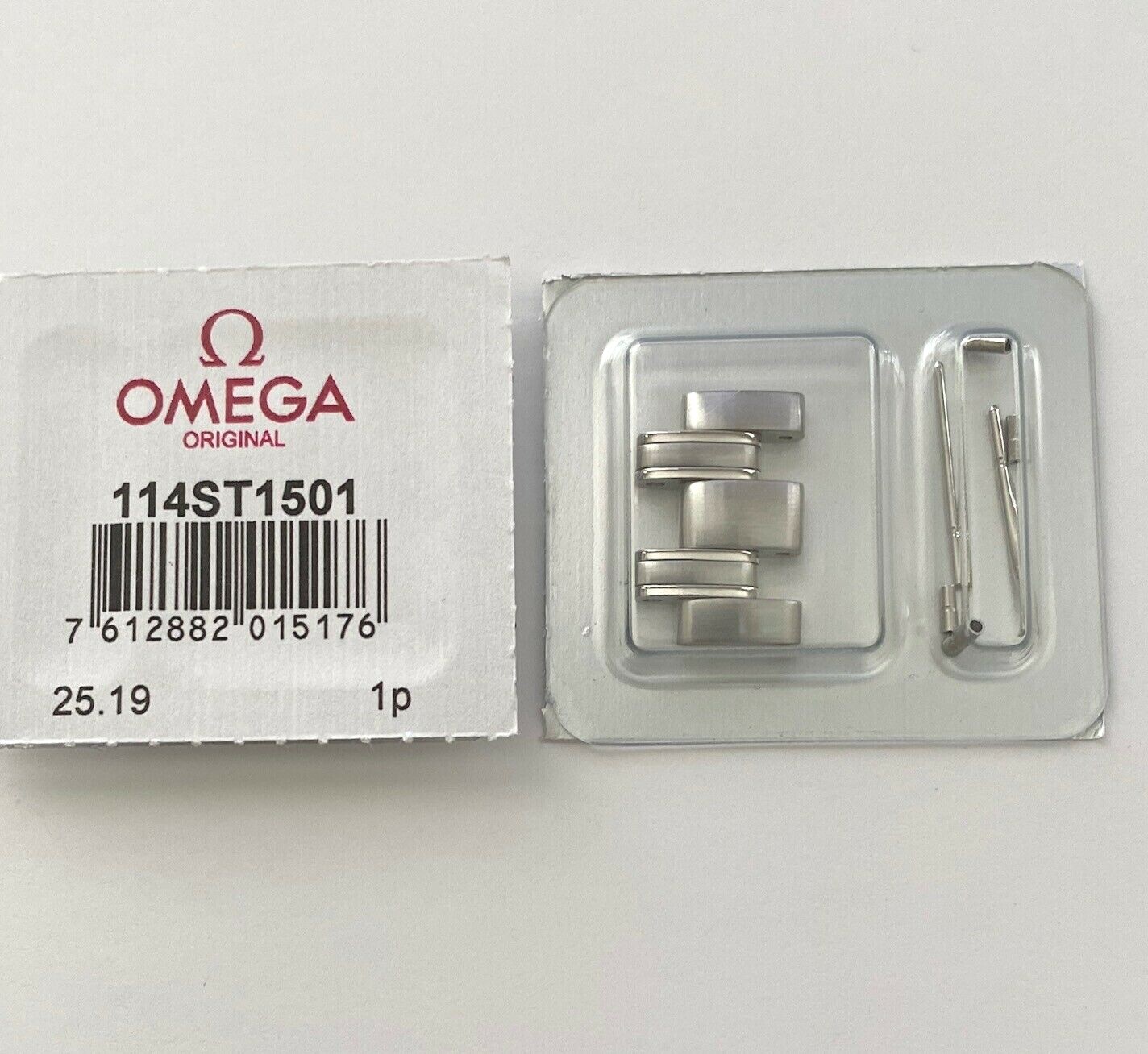 Authentic! Omega Seamaster 18mm Steel Link For Bracelet # 1501/823 or 1502/824