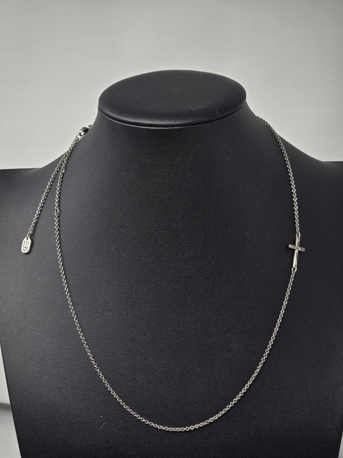 James Avery 925 Silver Adjustable Horizon Cross Necklace 23″