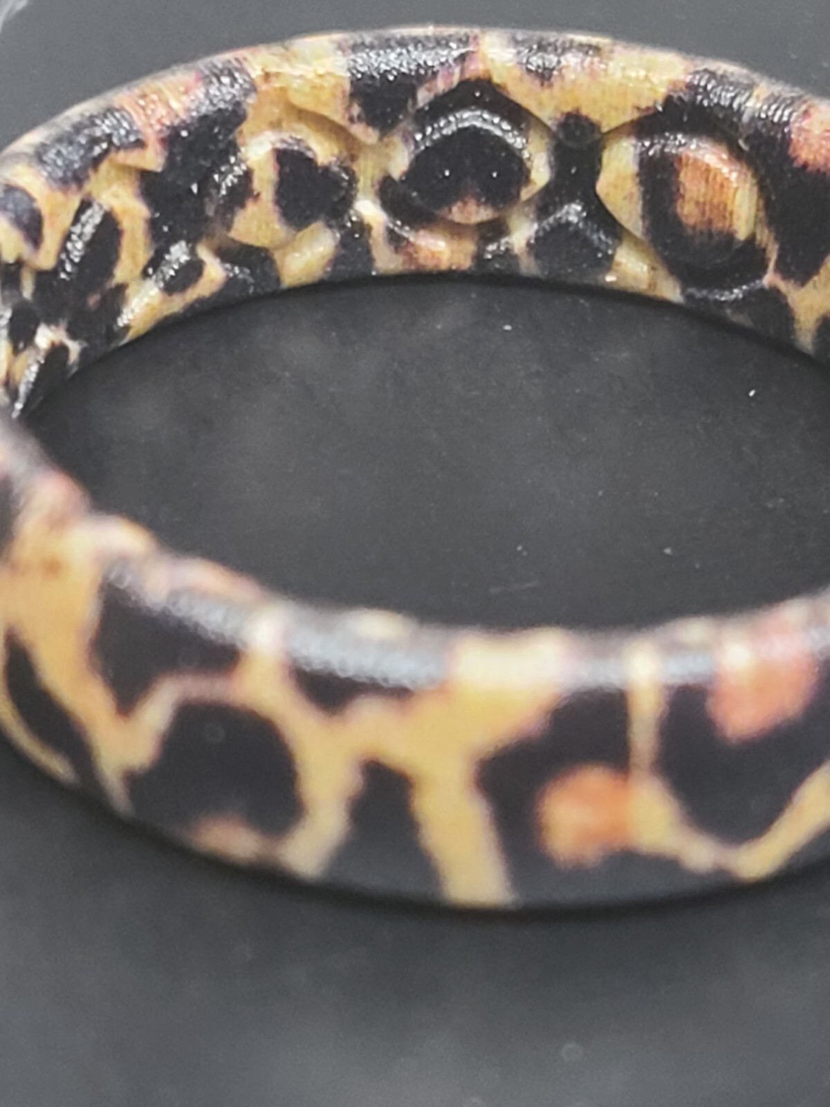 Groove Life Size 8 Leopard Silicone Ring
