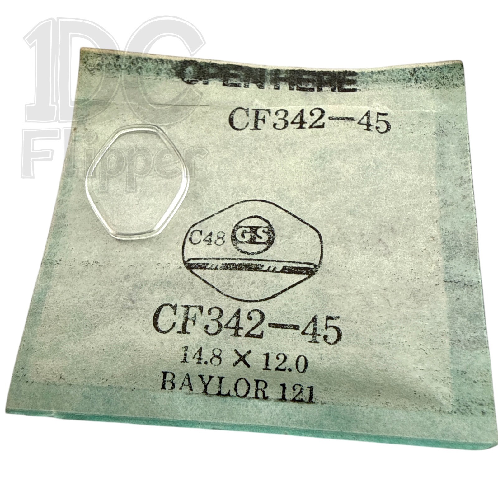Baylor 121 Watch Crystal G-S CF372-45 14.8 x 12.0mm Hexagon Shape Ladies Read!