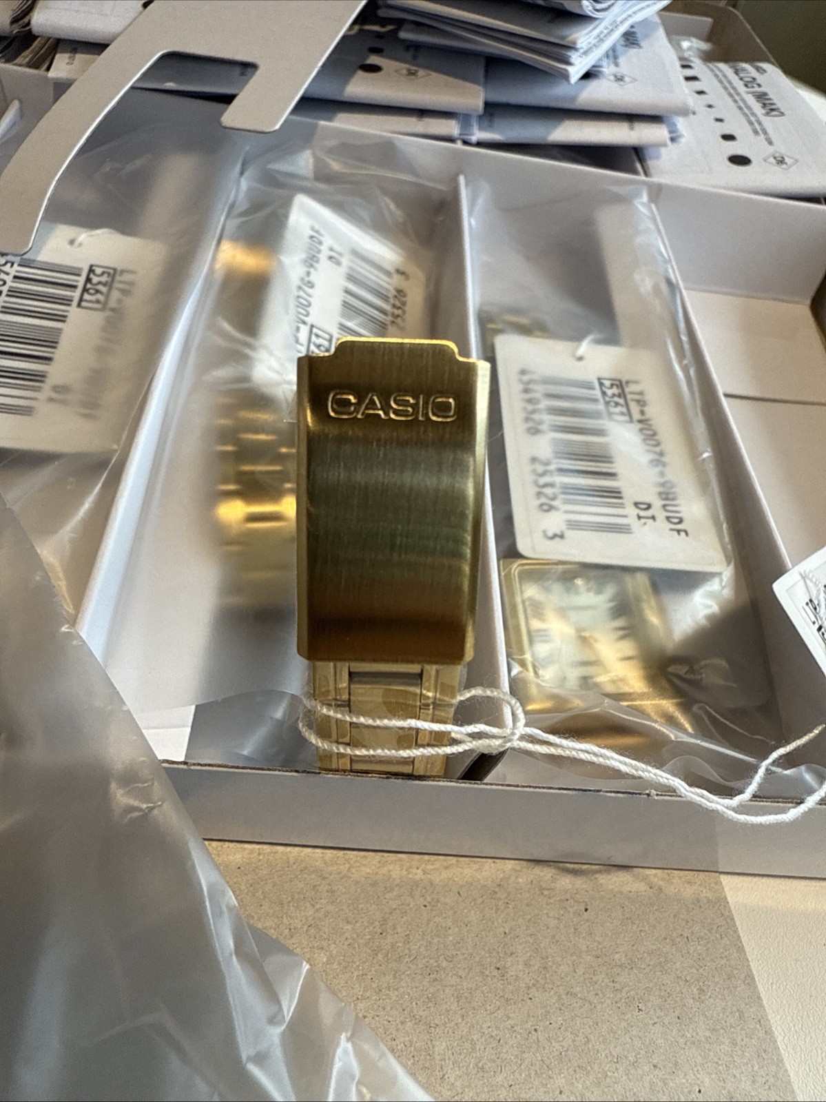 Casio LTP-V007G-9B Women’s Rectangular Gold Tone Roman Gold Dial Dress Watch