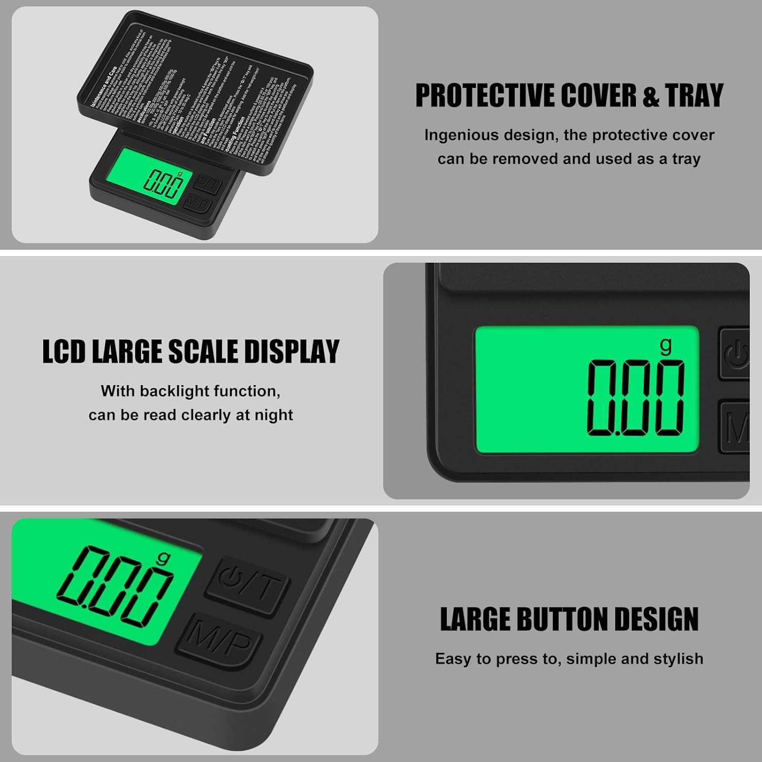 Multi-Unit Precision Pocket Scale 1000g – Ideal for Food, Coins, and Jewelry