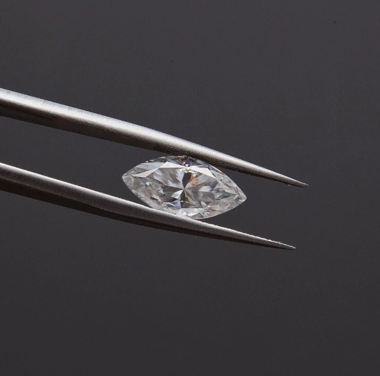 Certified Loose CVD Diamond Marquise Lab Grown 1 Pc D Color 3 x 5 mm IF Clarity