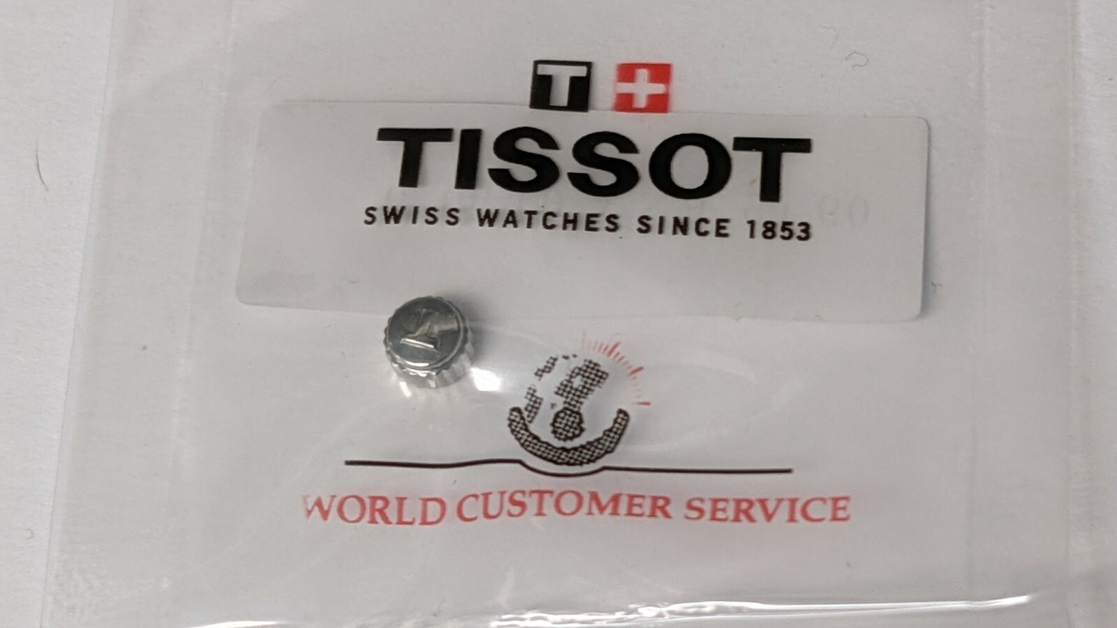 NEW Sealed Tissot CROWN S/S tap 10 (0.9mm) 5mm x 3mm