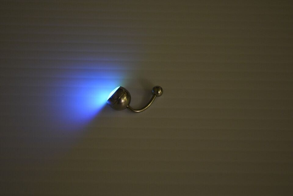 LED Multi Color Light Up Belly Button Navel Ring -Soft, Auto Color Changing